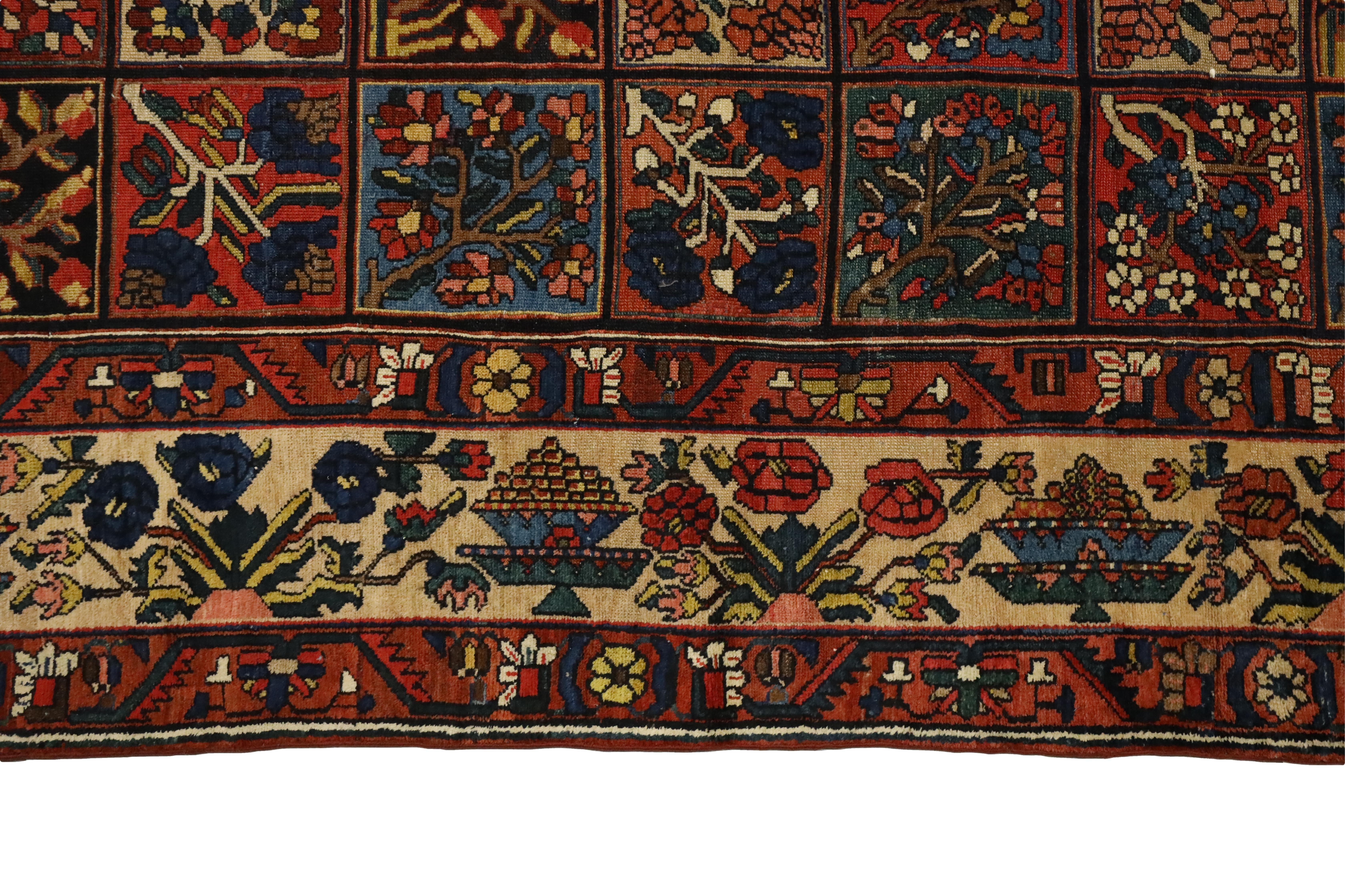 Tapis ancien Bakhtiar - 9'9