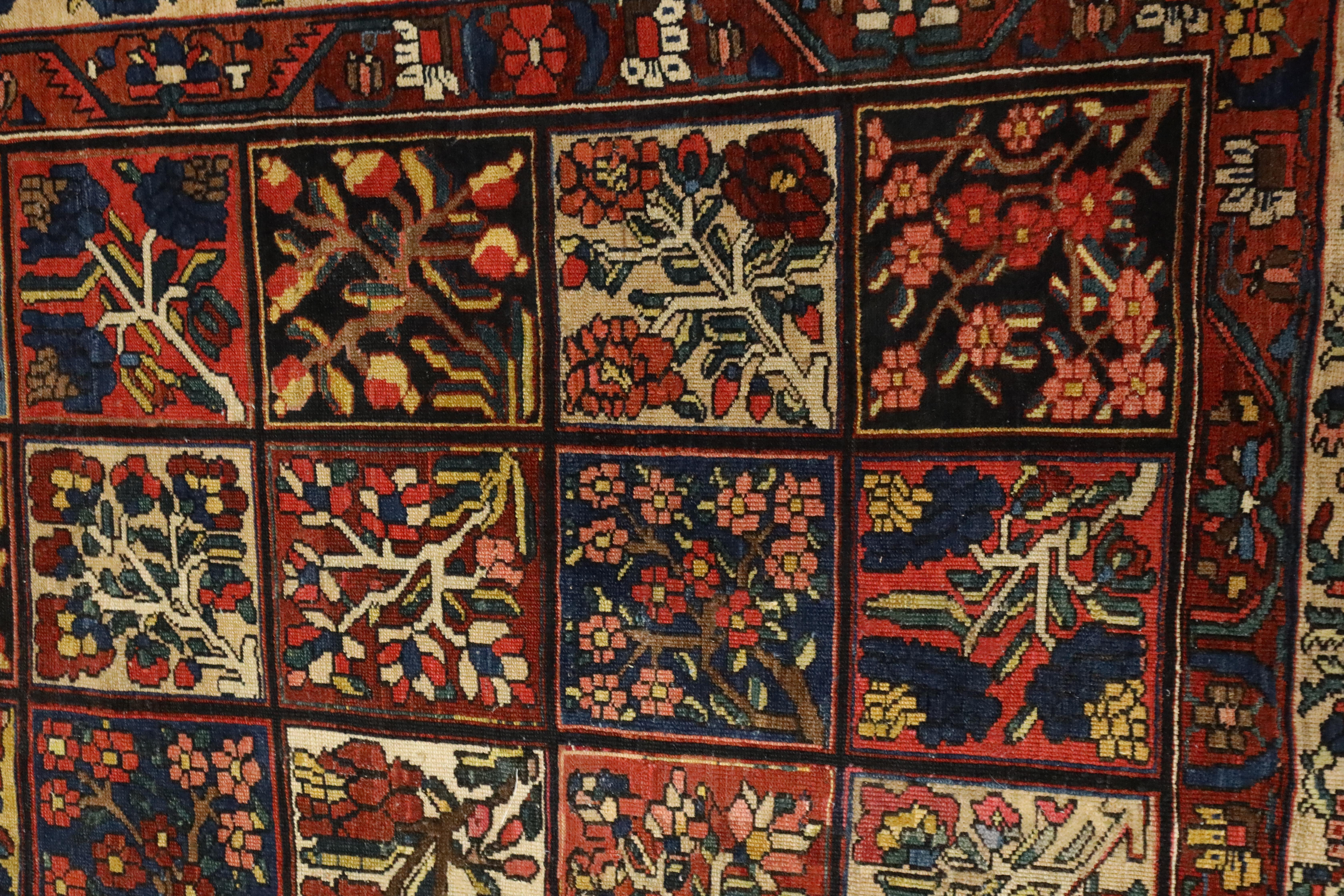 Tapis ancien Bakhtiar - 9'9
