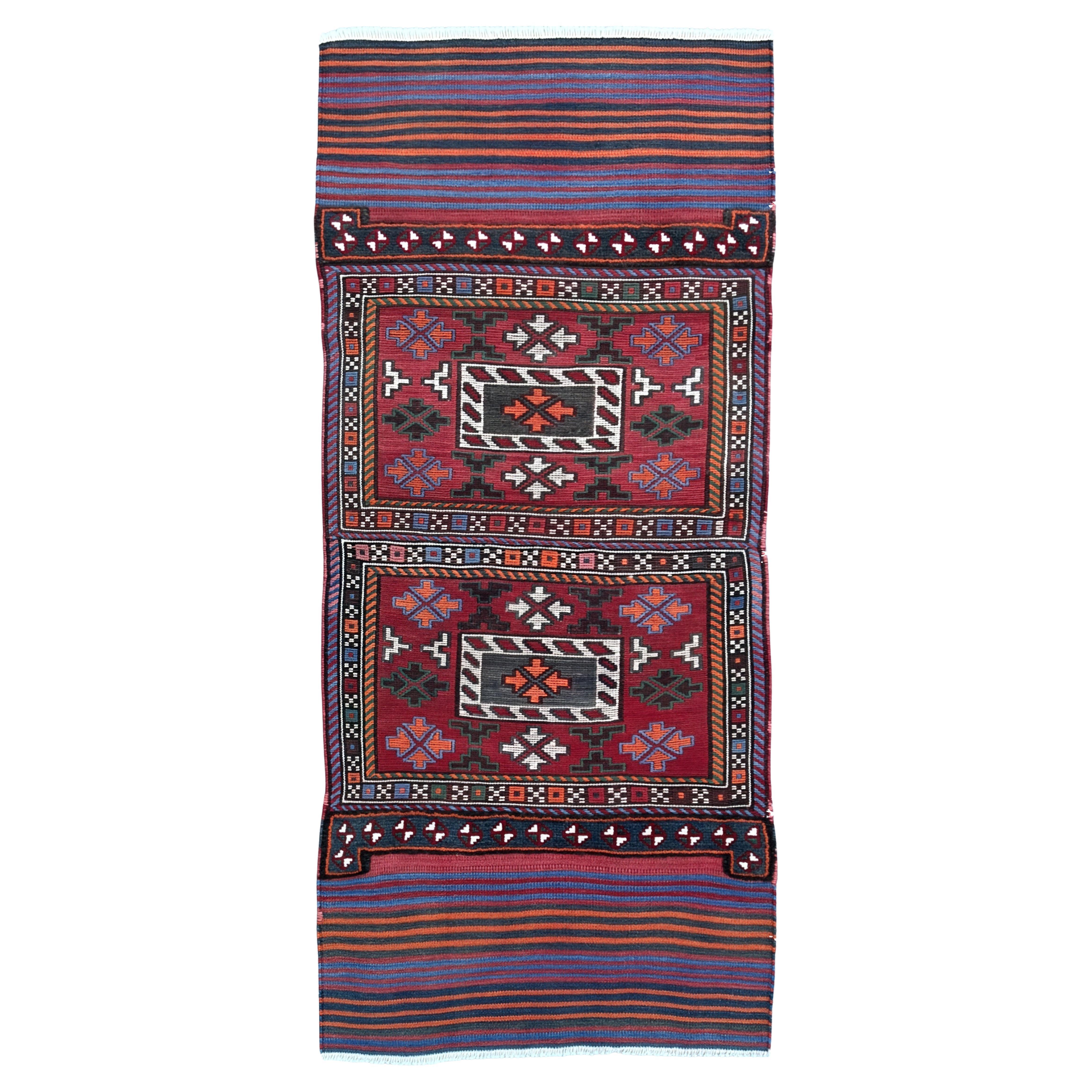 Sacoche Bakhtiari Khorjin • Tapis persan Vintage / Art of Vintage (3
x6
) • 1940s