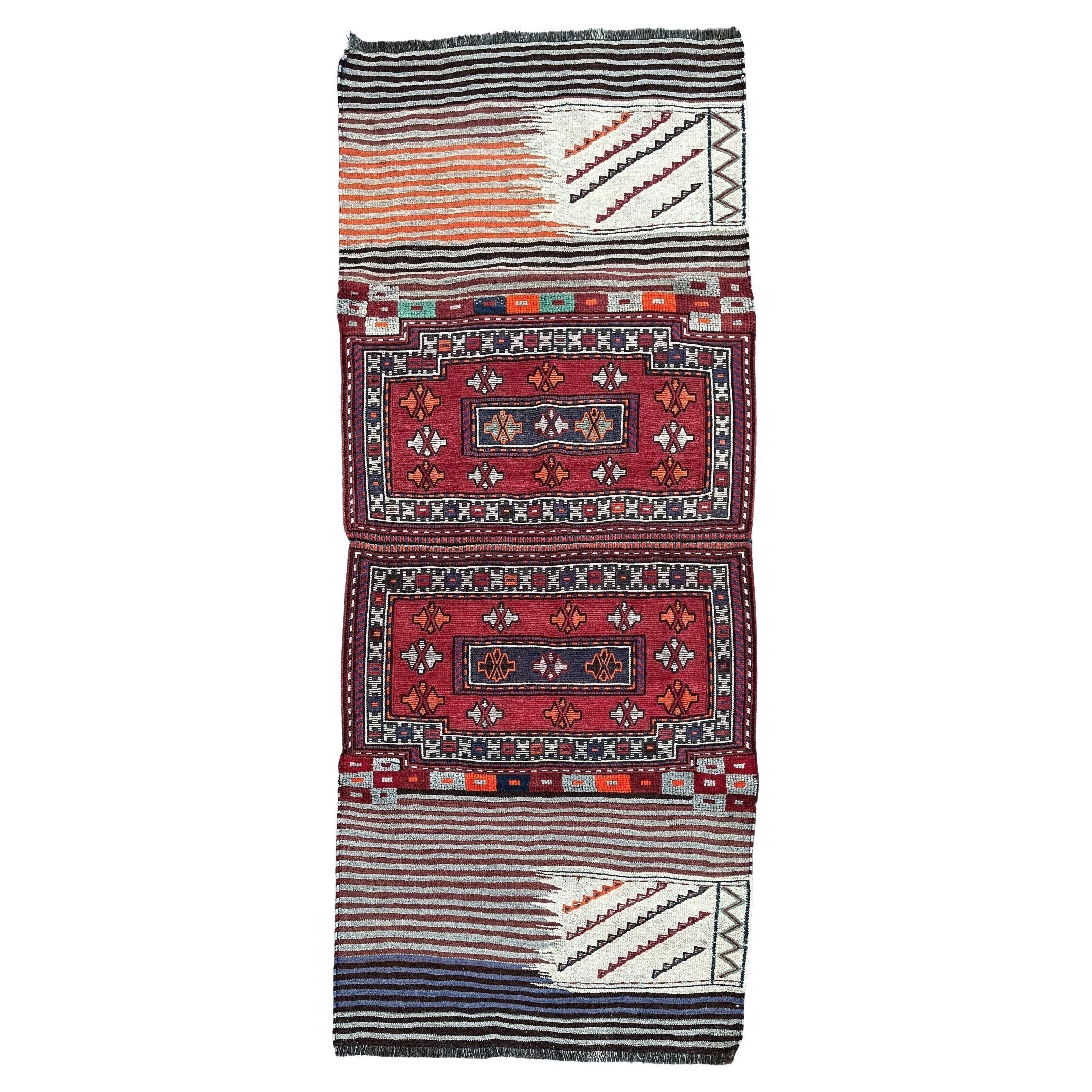 Sacoche Bakhtiari Khorjin • Tapis persan Vintage / Art of Vintage (3
x8
) • 1940s