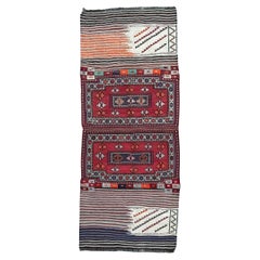 Bakhtiari Khorjin Satteltasche - • Vintage-Perserteppich / Wandkunst (3'x8') - • 1940s