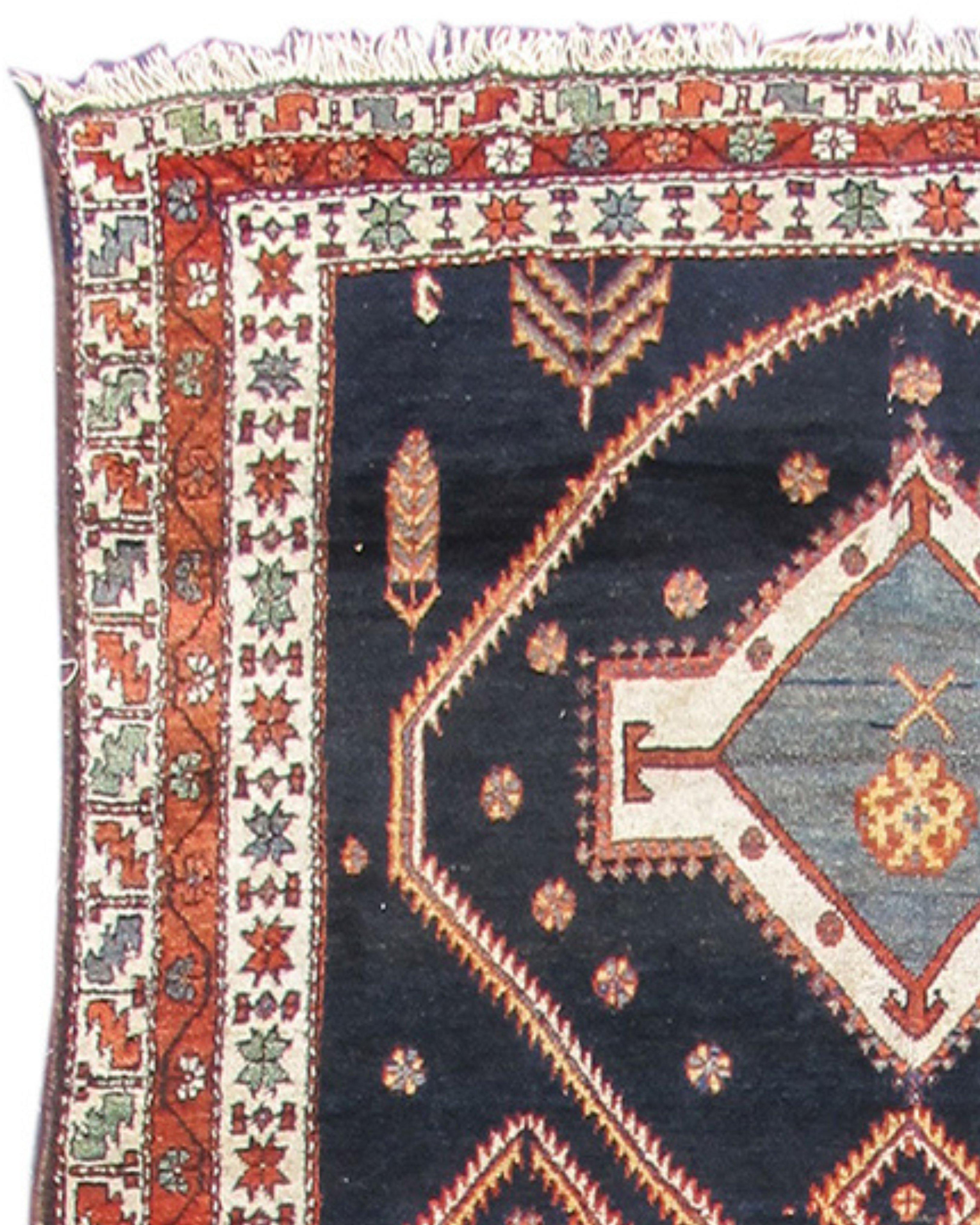 Persian Bakhtiari Long Rug, c. 1900 For Sale