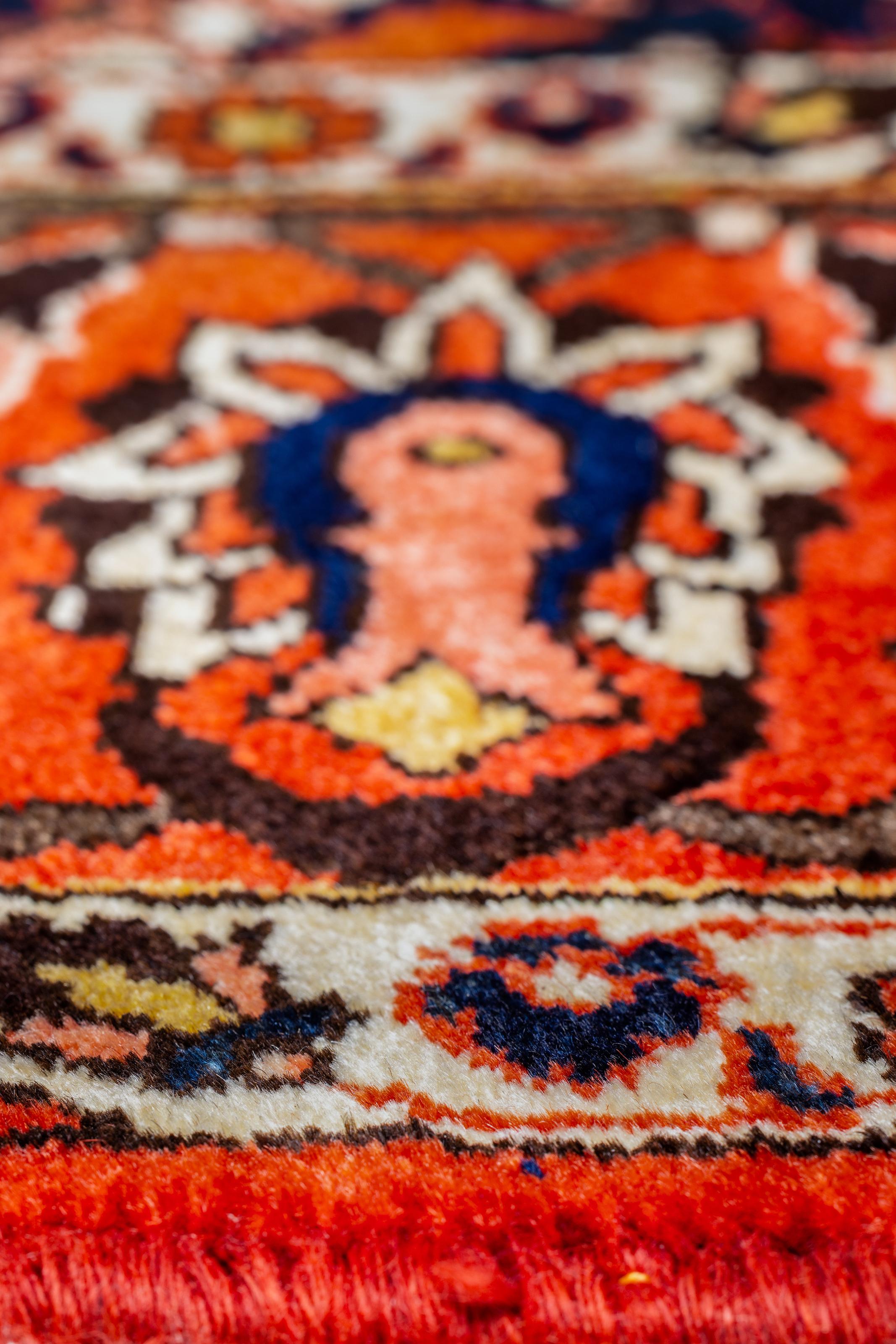 Wool Authentic Persian Area Rug Orange 10' 0