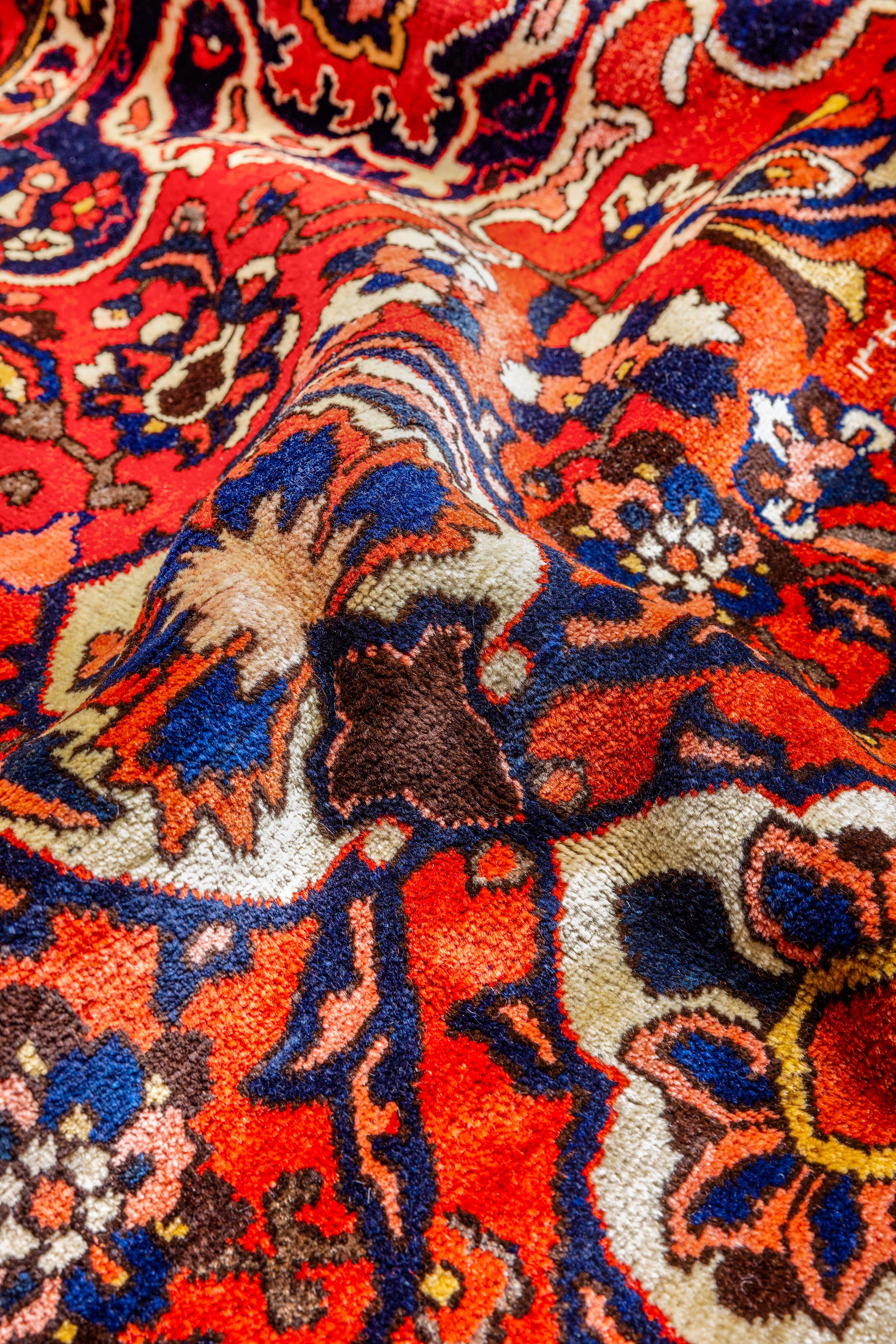 Laine Authentique tapis persan orange 10' 0