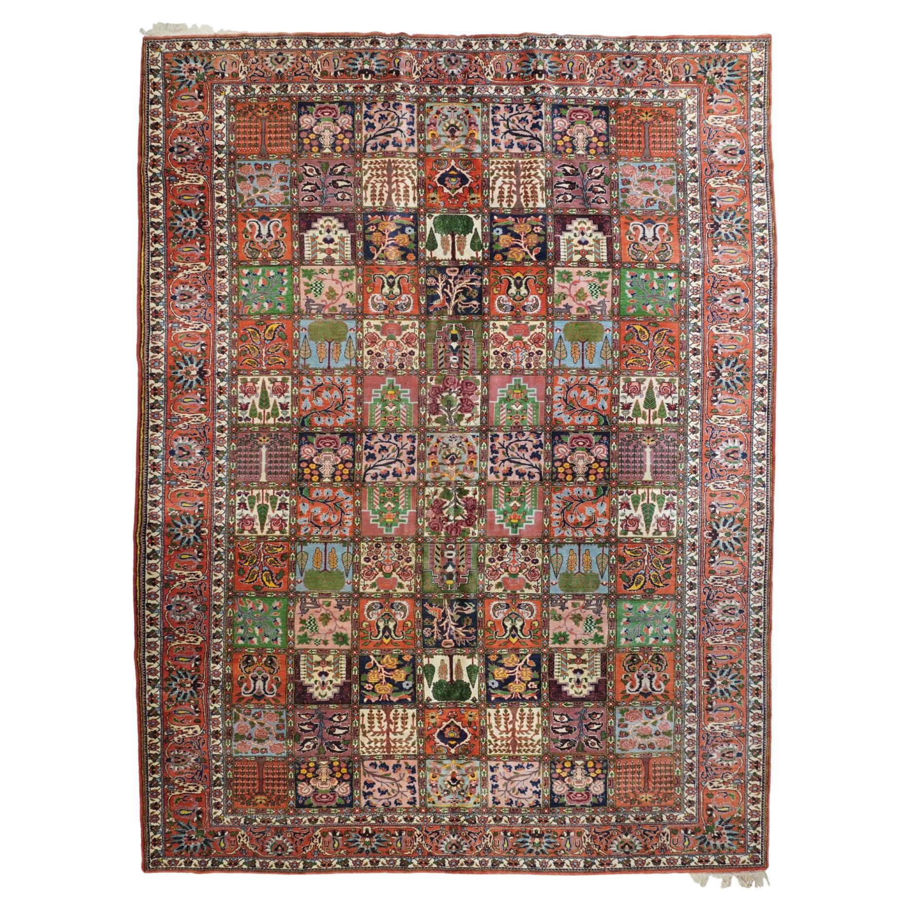 Bakhtiari-Teppich im Vintage-Stil 9'5'' x 13'4''