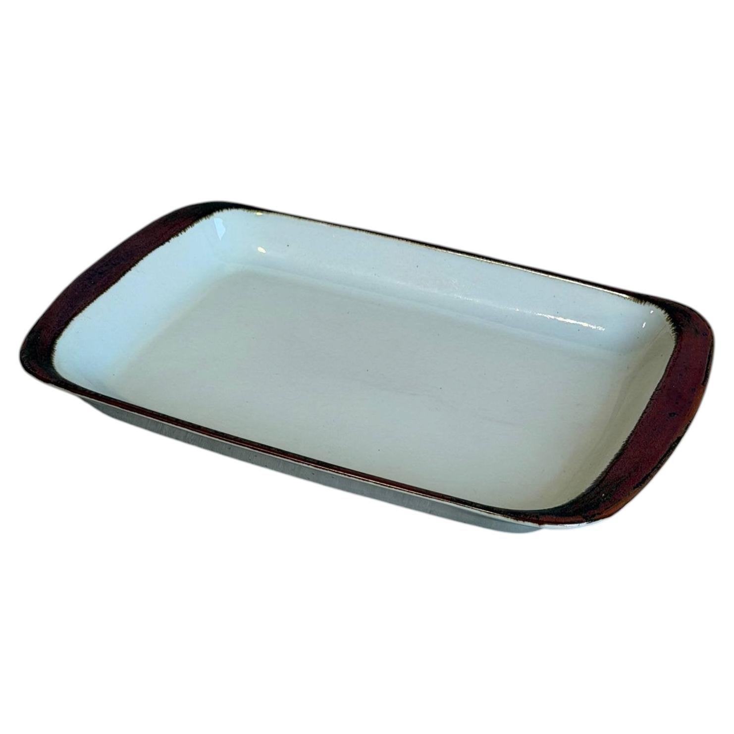 Baking Dish Rectangular Stoneware Désirée Denmark Thule Mid-Century Modern 1970s For Sale