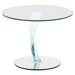 Table d'appoint en verre Bakkarat de Donato D'Urbino & Paolo Lomazzi:: Made in Italy