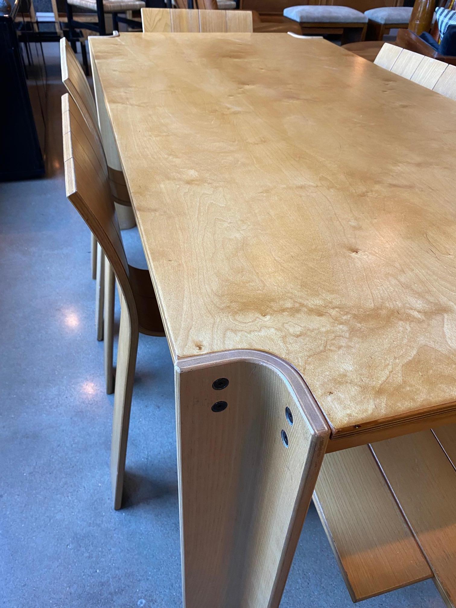 Bakker “Strip” Dining Table and Chair Set, NL, 1970’s 5