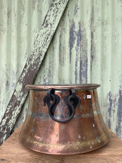 Bakır Kazan (Copper Cauldron w/ Iron Handles -  4.0 kg) 0029