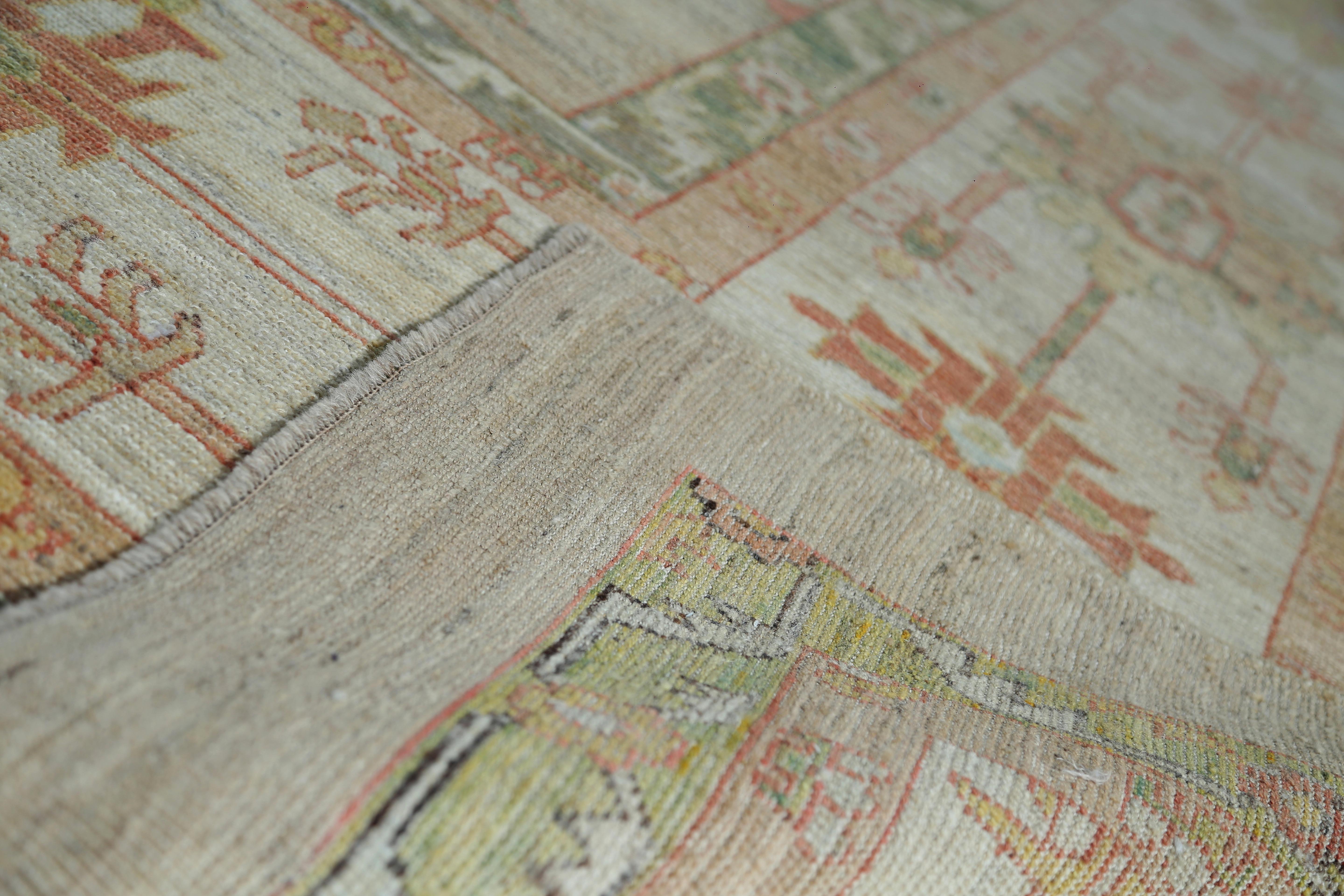 Afghanistan BAKHSHAIESH Over Size Teppich Circa 1990 - Wolle Elfenbein Design - 95436 (Afghanisch) im Angebot