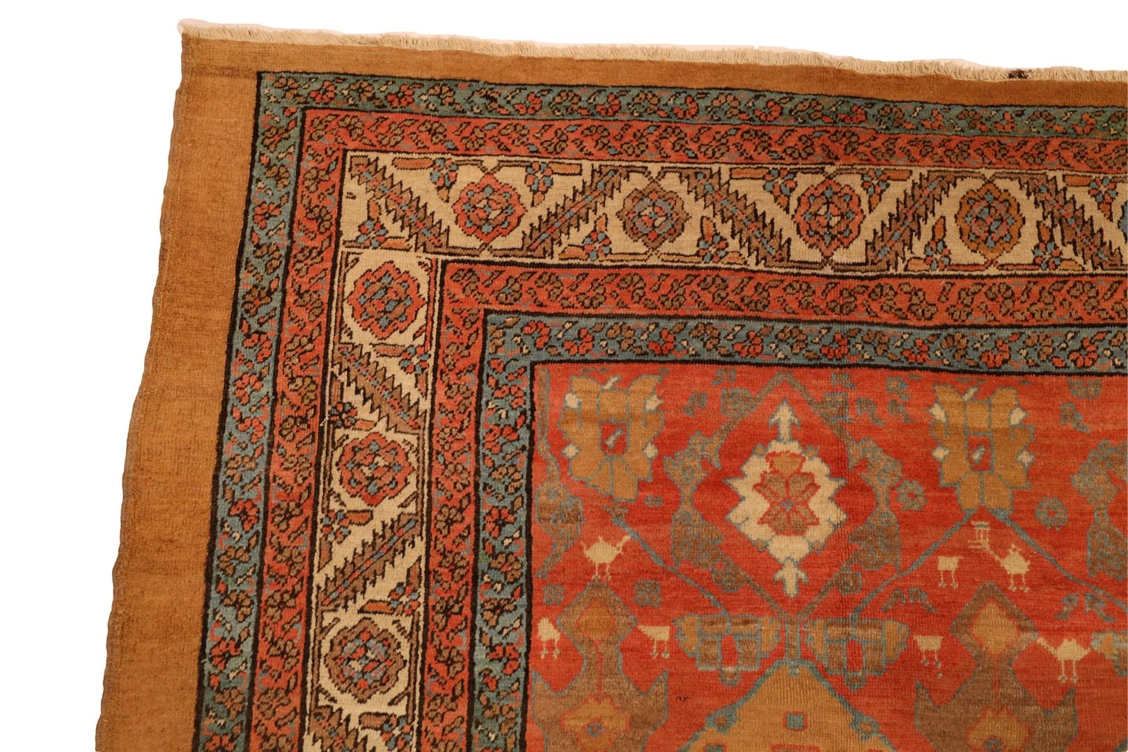 Persian Bakshaish 19th Century Room Size Rug - 10'8
