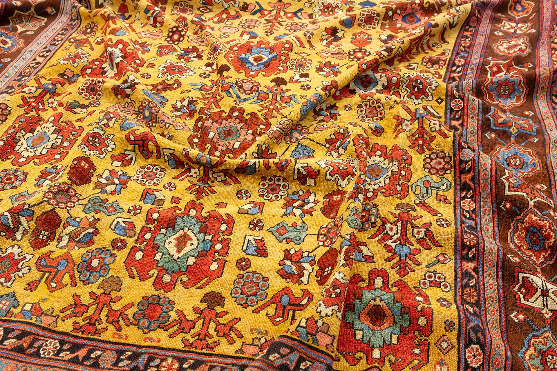 Bakshaish Teppich Golden Saffron Farbe im Angebot 3
