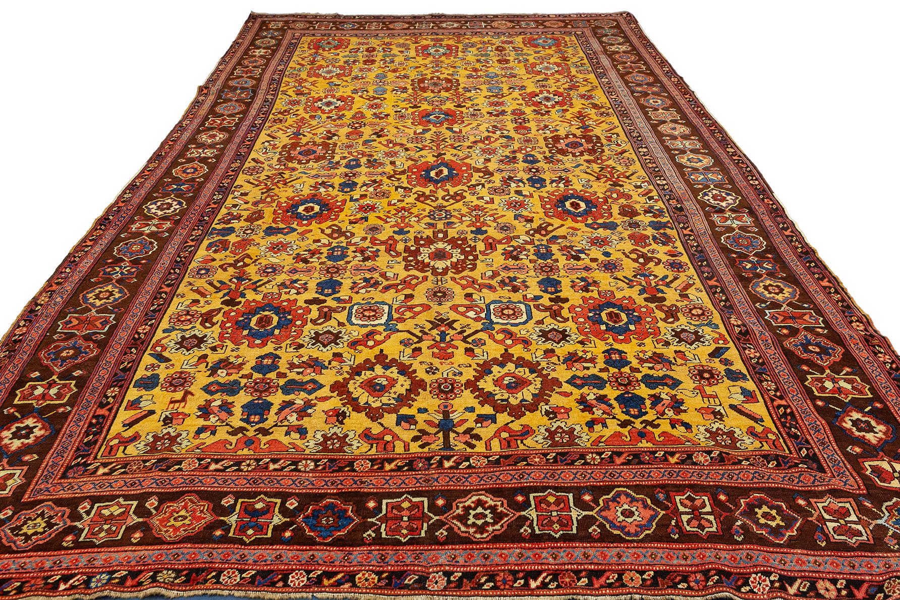 Bakshaish Teppich Golden Saffron Farbe (Aserbaidschanisch) im Angebot