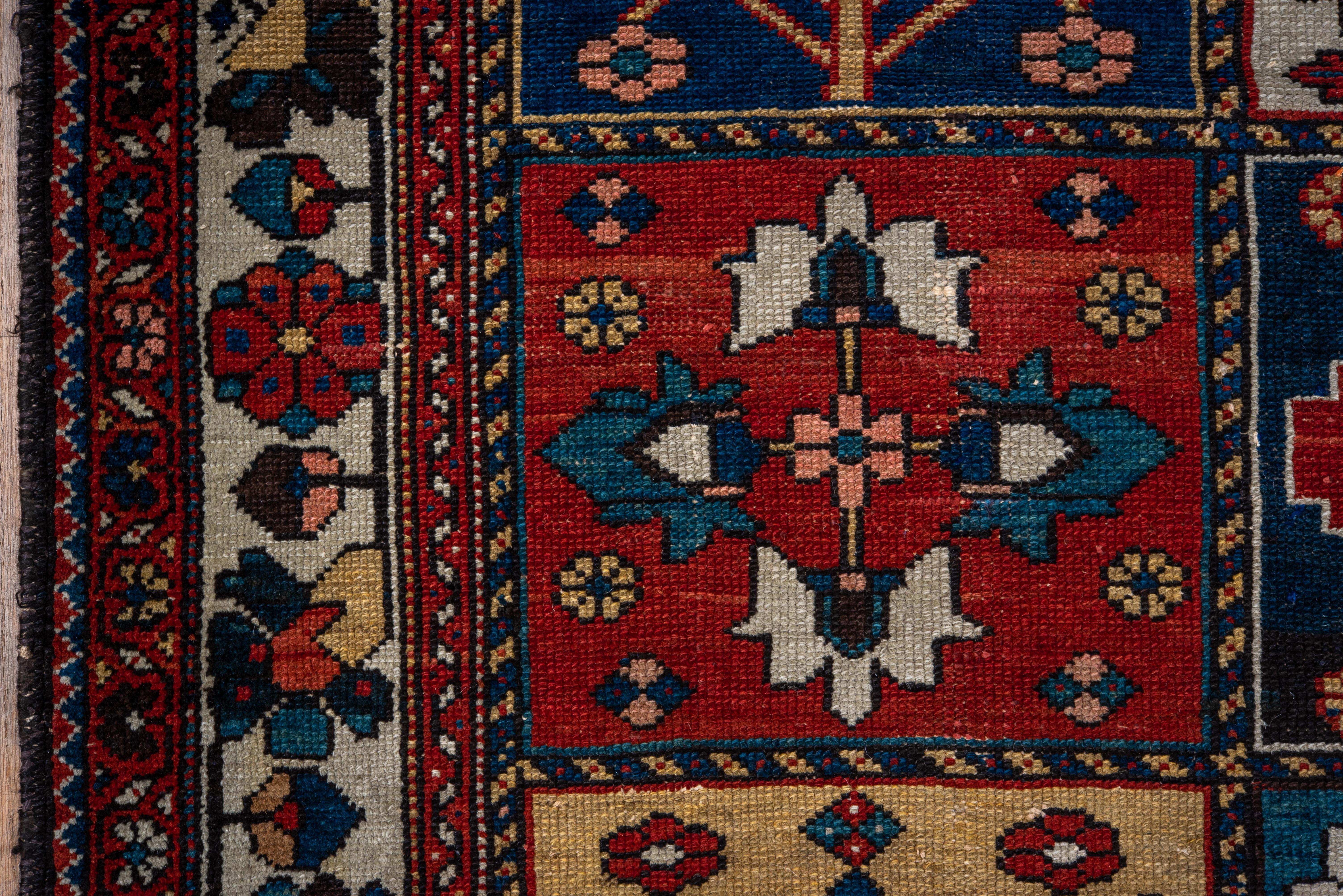 Wool Baktiary Antique Pattern Rug in Pictorial Collage  For Sale