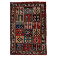 Baktiary Vintage Pattern Rug in Pictorial Collage 