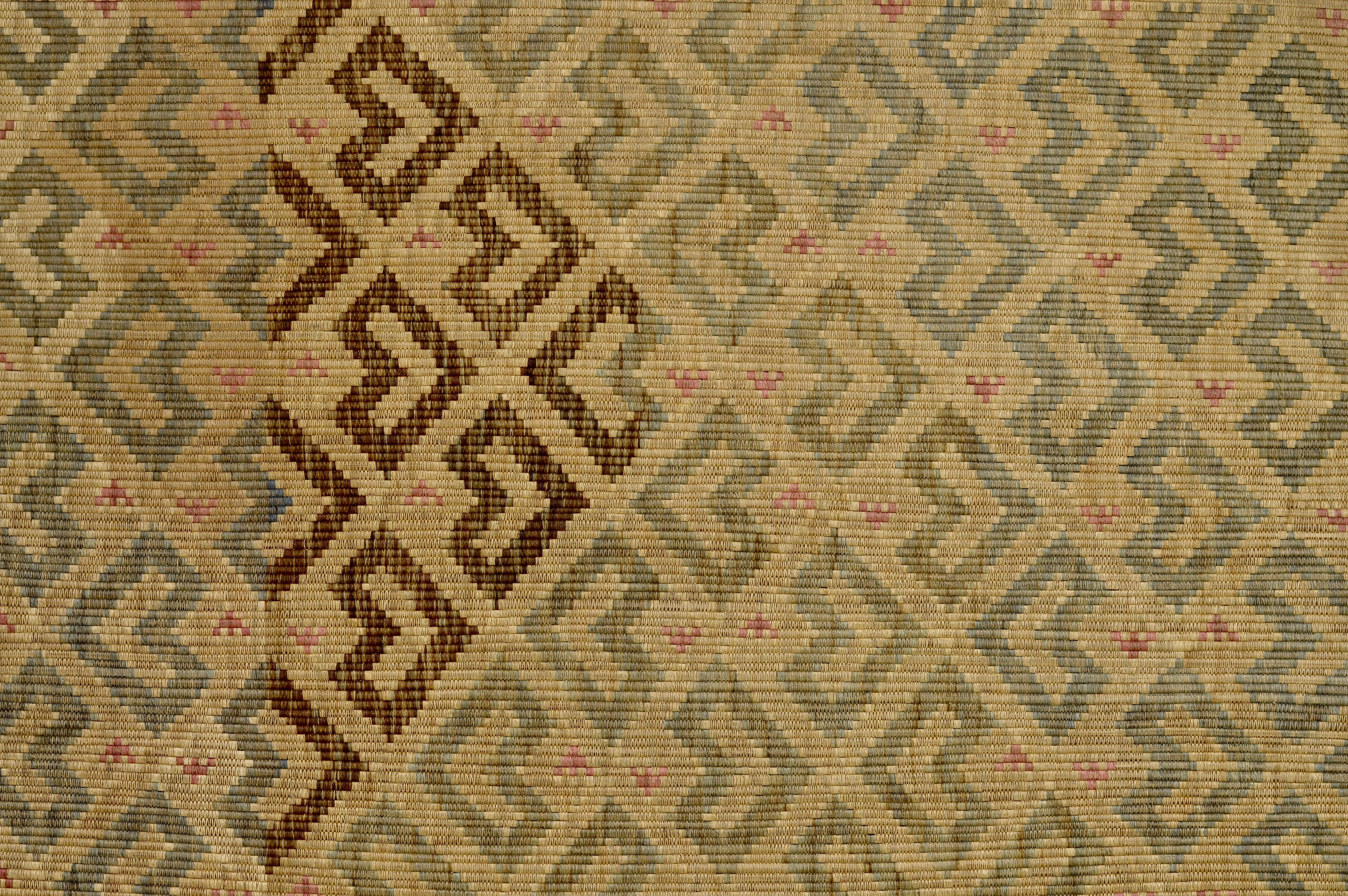 Congolese Bakuba Carpet with Asymmetrical Design For Sale