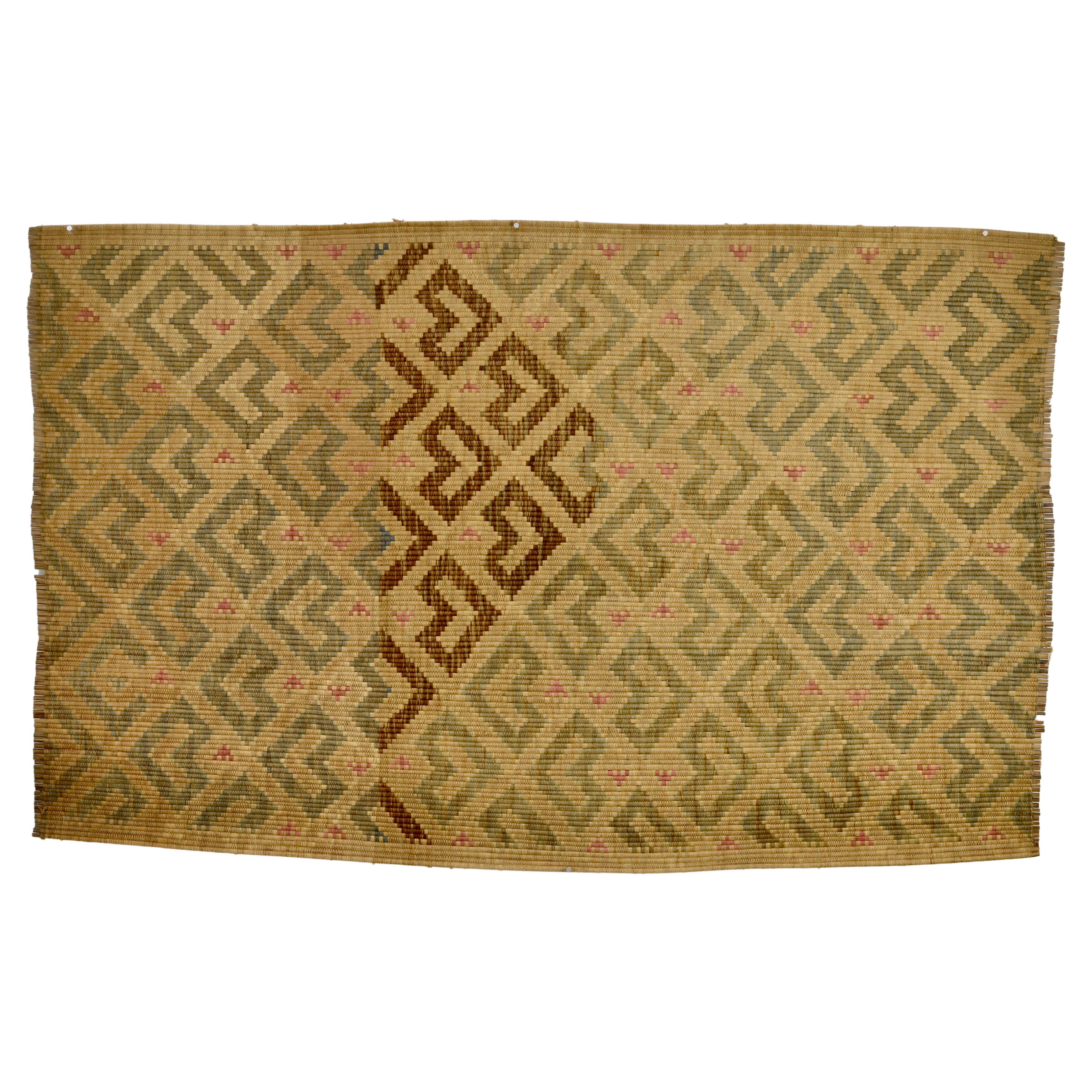 Bakuba Carpet with Asymmetrical Design For Sale