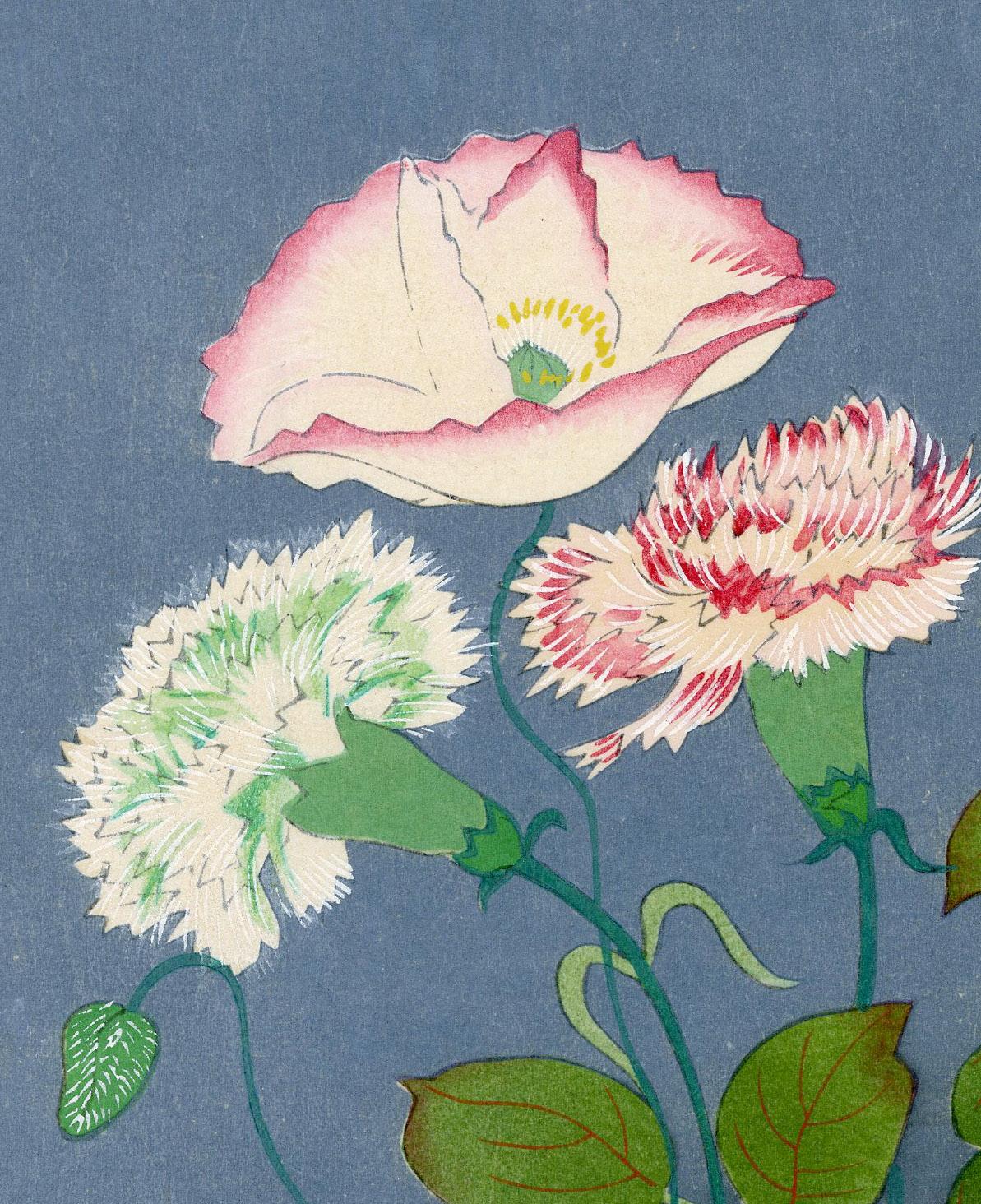 Fiore in vaso (estate) - Print di Bakufu Ono