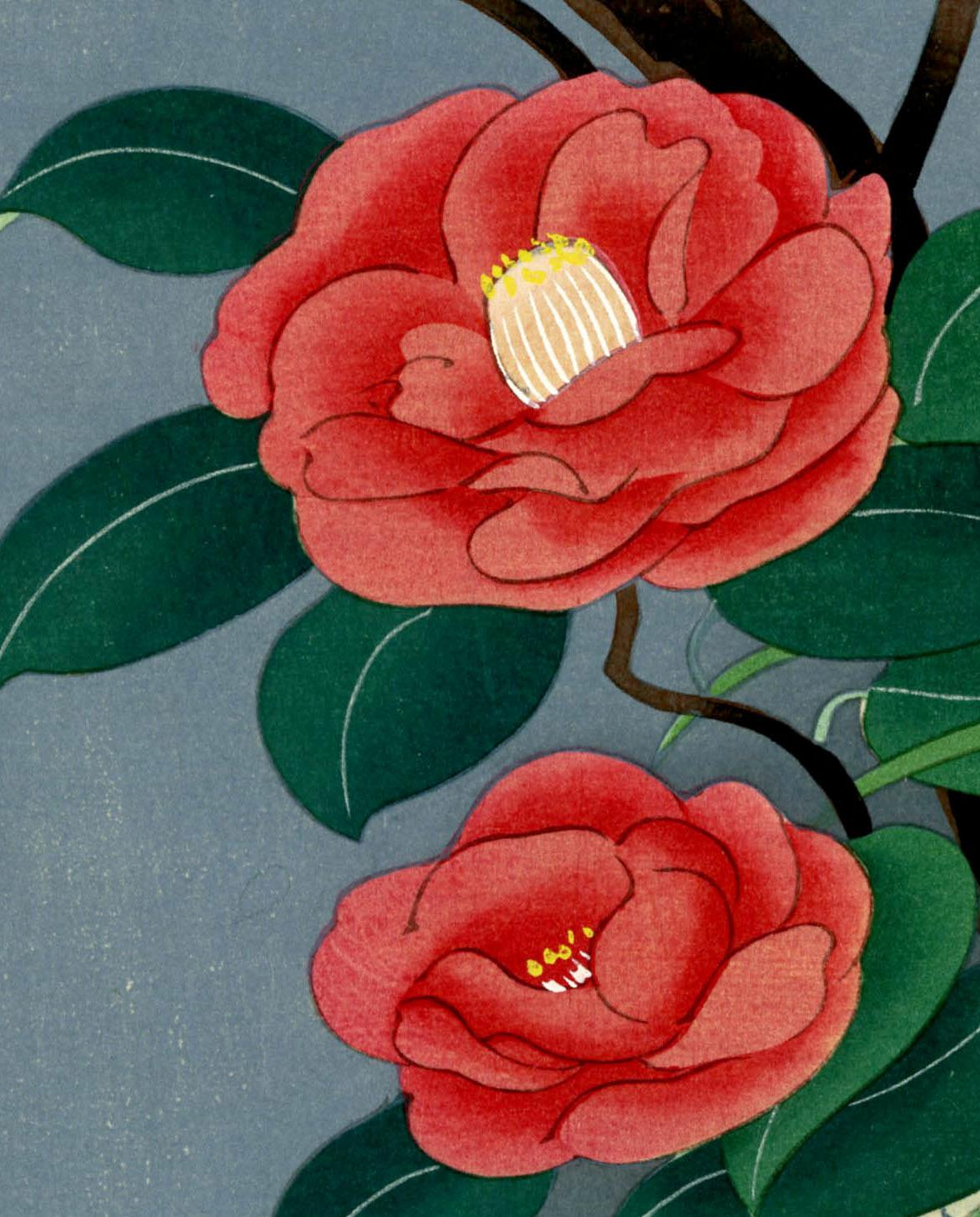 Flowers - Winter - Print by Bakufu Ono