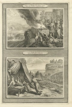 Balak and Balaam at the Altars and the Zeal of Phinehas, Mortier circa 1700