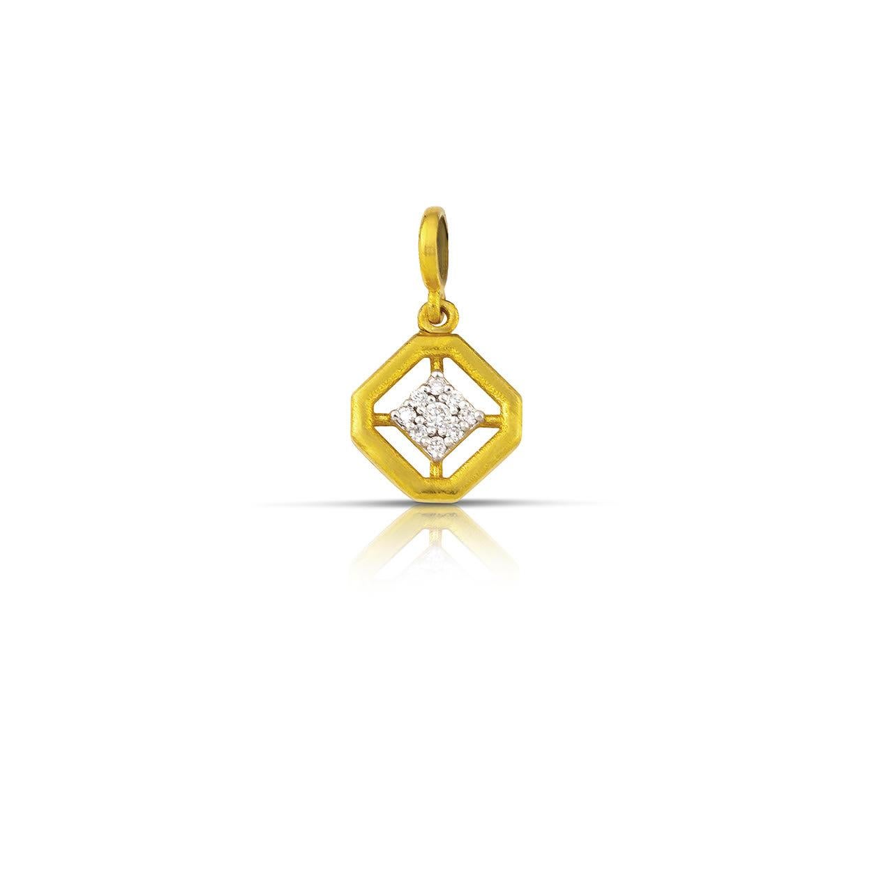Collier équilibre ancien en or avec diamants Neuf - En vente à Nea Aghialos Magnesias, GR