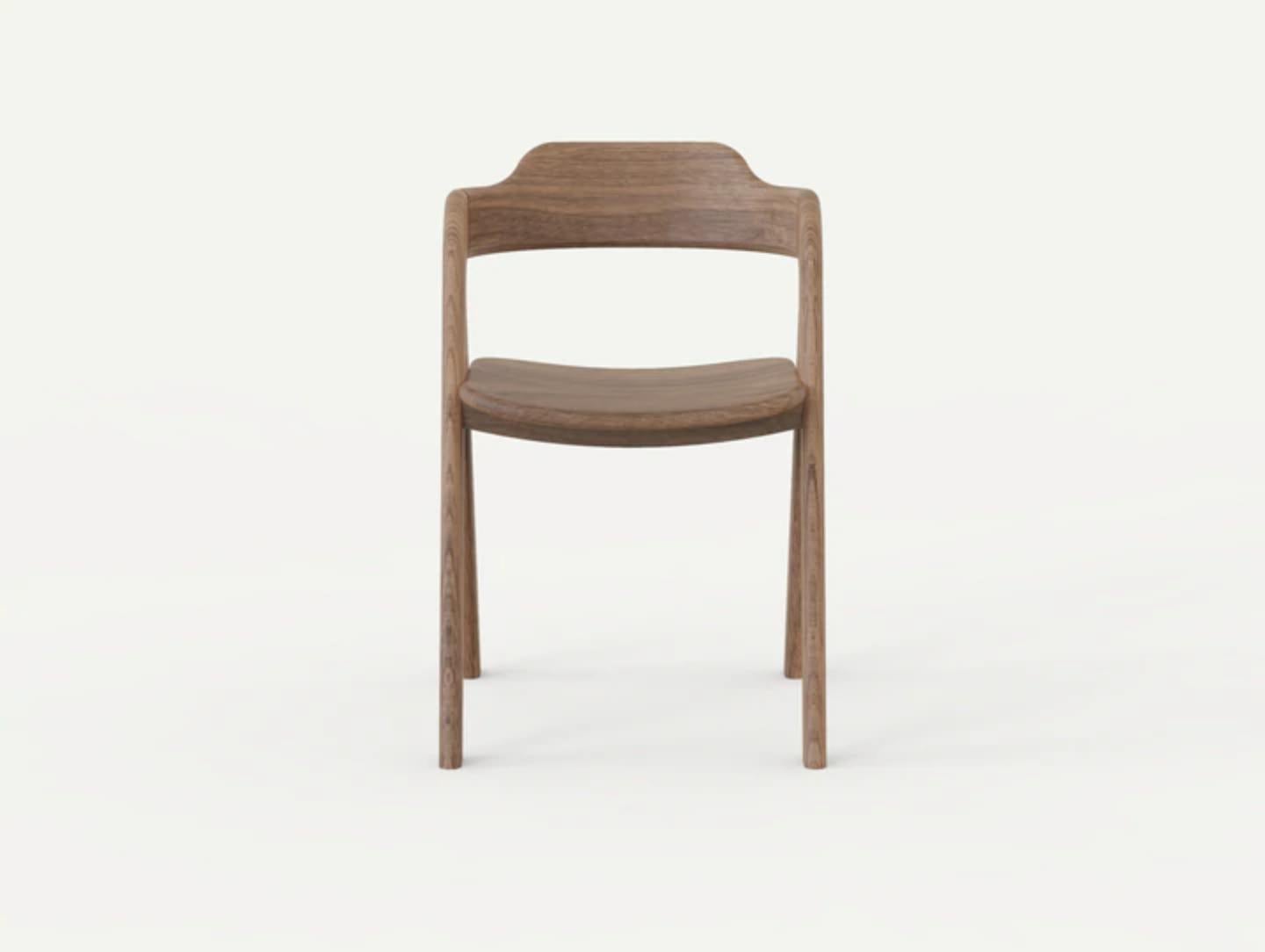 Balance Chair by Sebastián Angeles
Material: Walnut
Dimensions: W 40 x D 40 x 100 cm
Also Available: Other colors available,

The love of processes, the properties of materials, details and concepts make Dorica Taller a study not only of