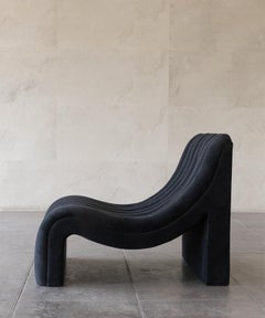 BALANCE CHAIR - Matte Black Velvet by SHO MODERN