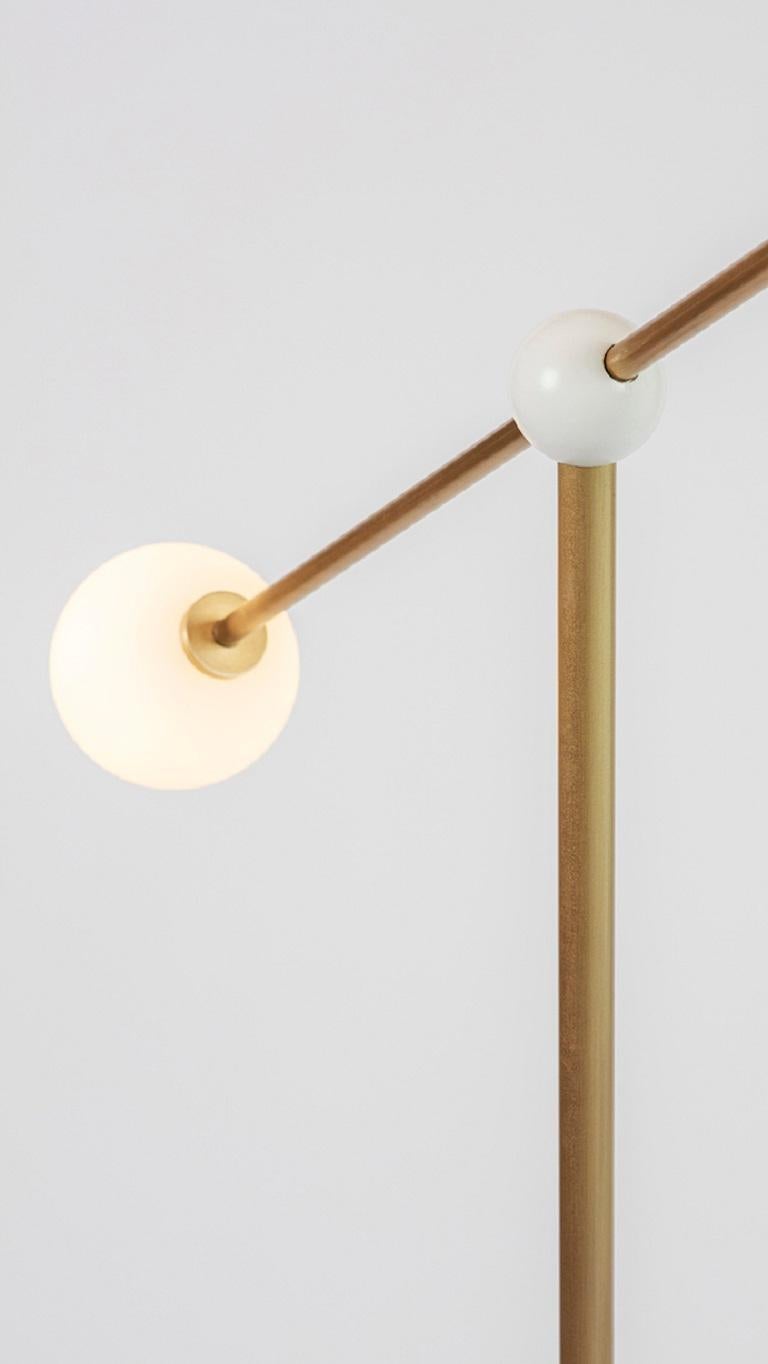 British Balance Floor Lamp by Square in Circle For Sale