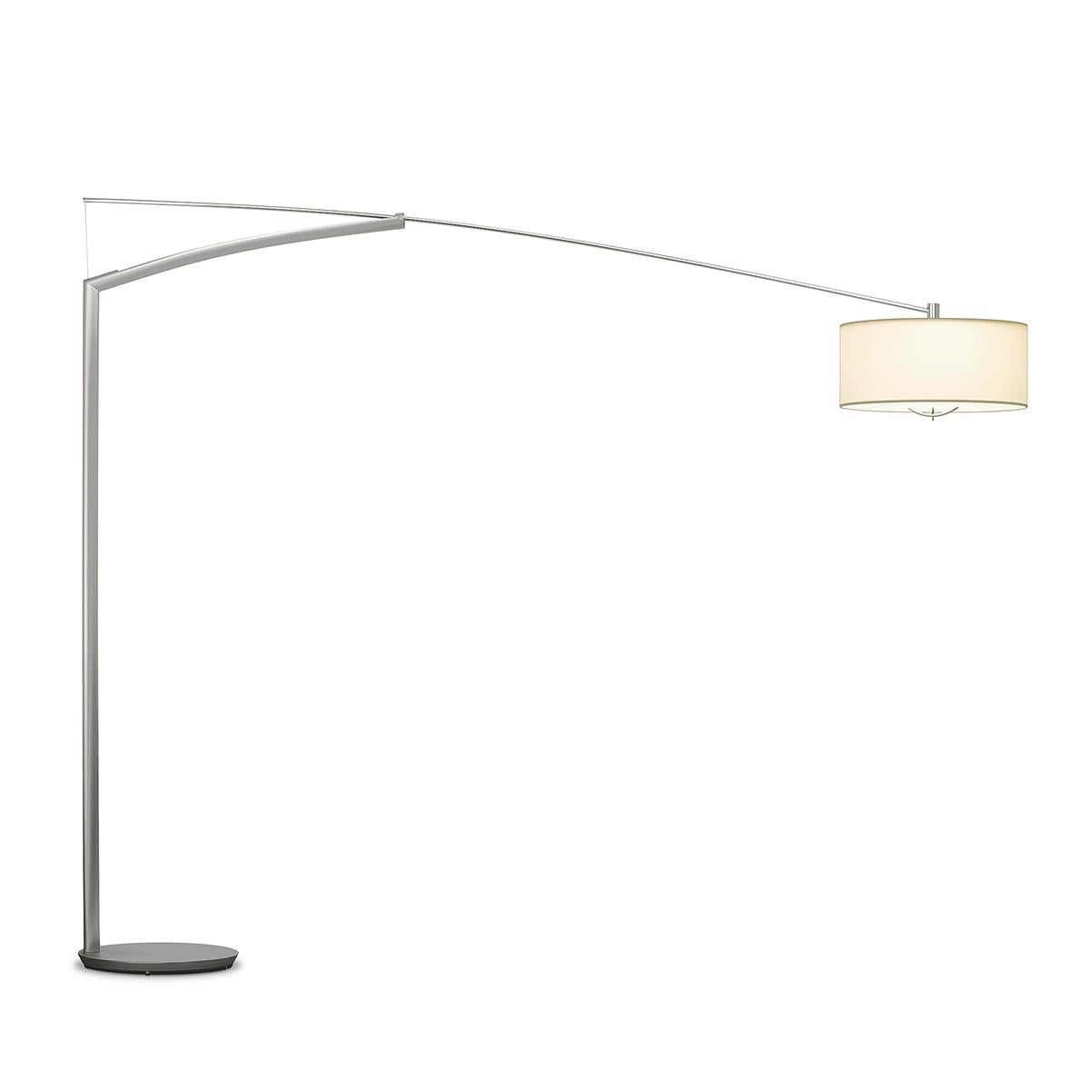 Steel Balance Floor Lamp with Charcoal Finish by Jordi Vilardell Design For Sale