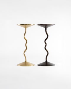 Balance - Handcrafted Gilded Bronze Stool, Barbell, Side Table
