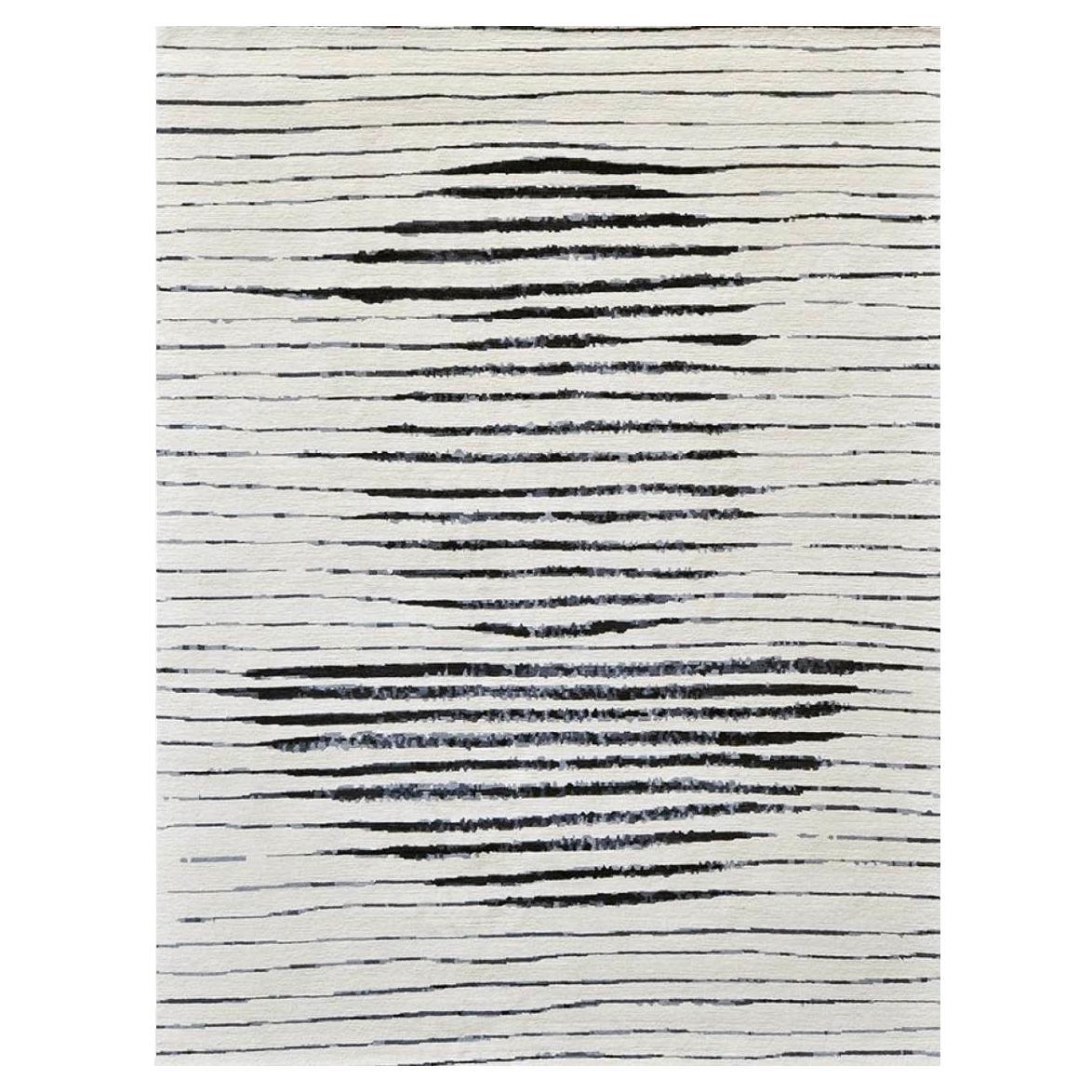 "Balance I" /  9' x 12' / Hand Knotted Wool Rug For Sale
