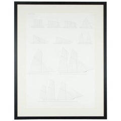 Antique "Balance of Sail" Print by Day & Son, Lithographers to the Queen, Dated 1864