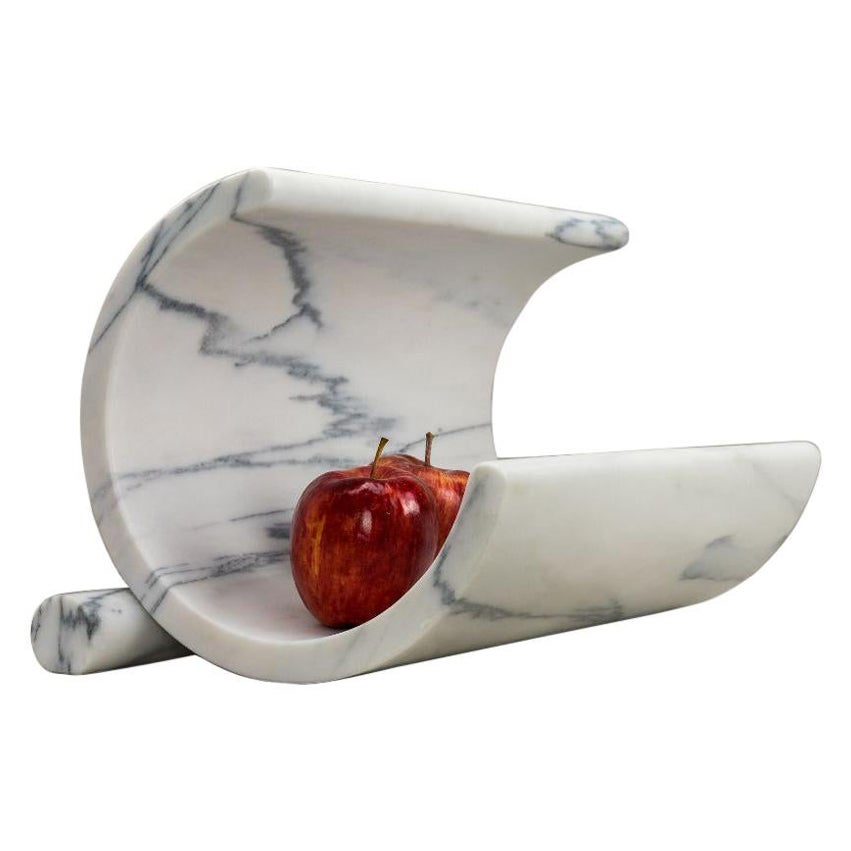 Balanced Marble Fruit Bowl by Essenzia For Sale