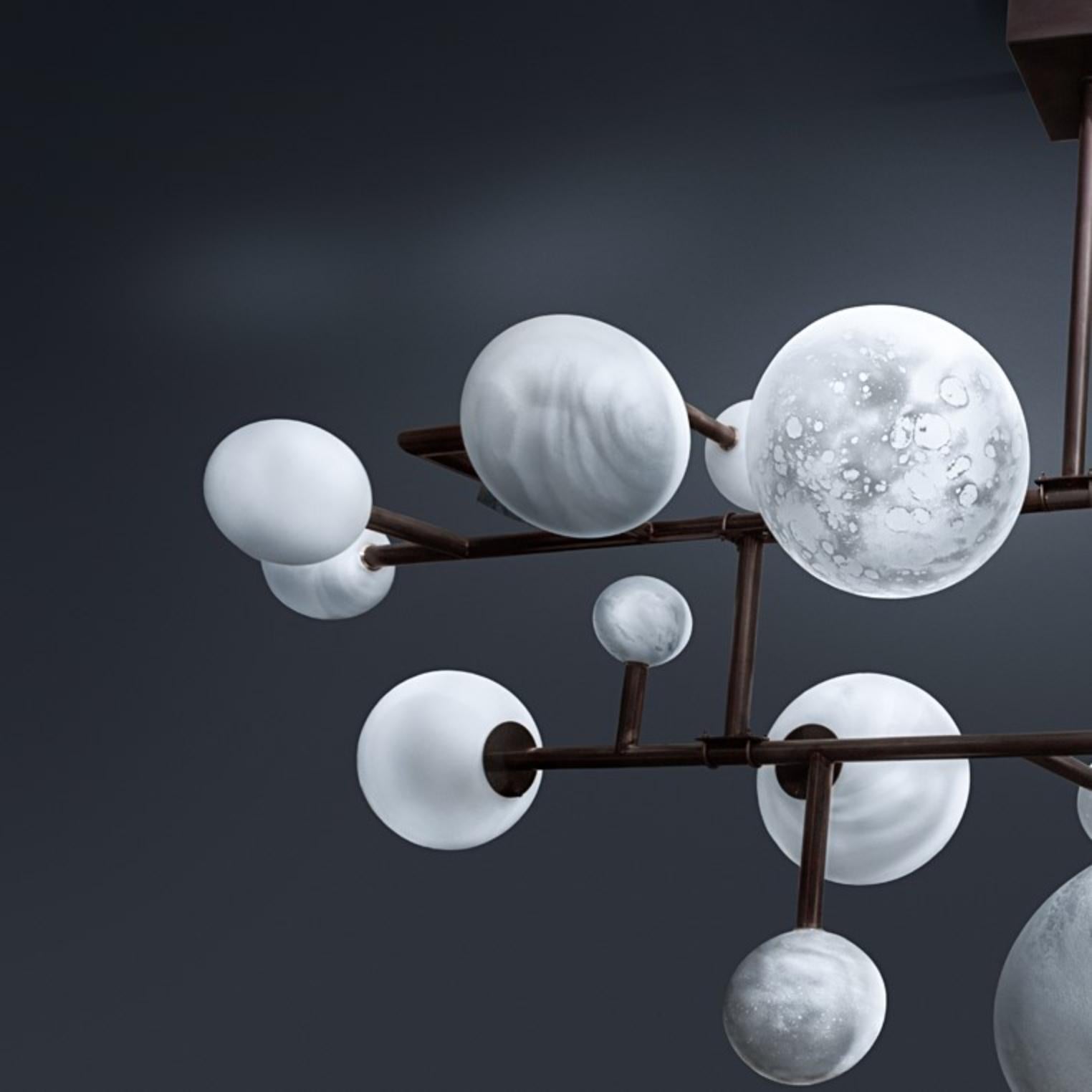 Balanced Planets Chandelier by Ludovic Clément d'armont In New Condition In Geneve, CH