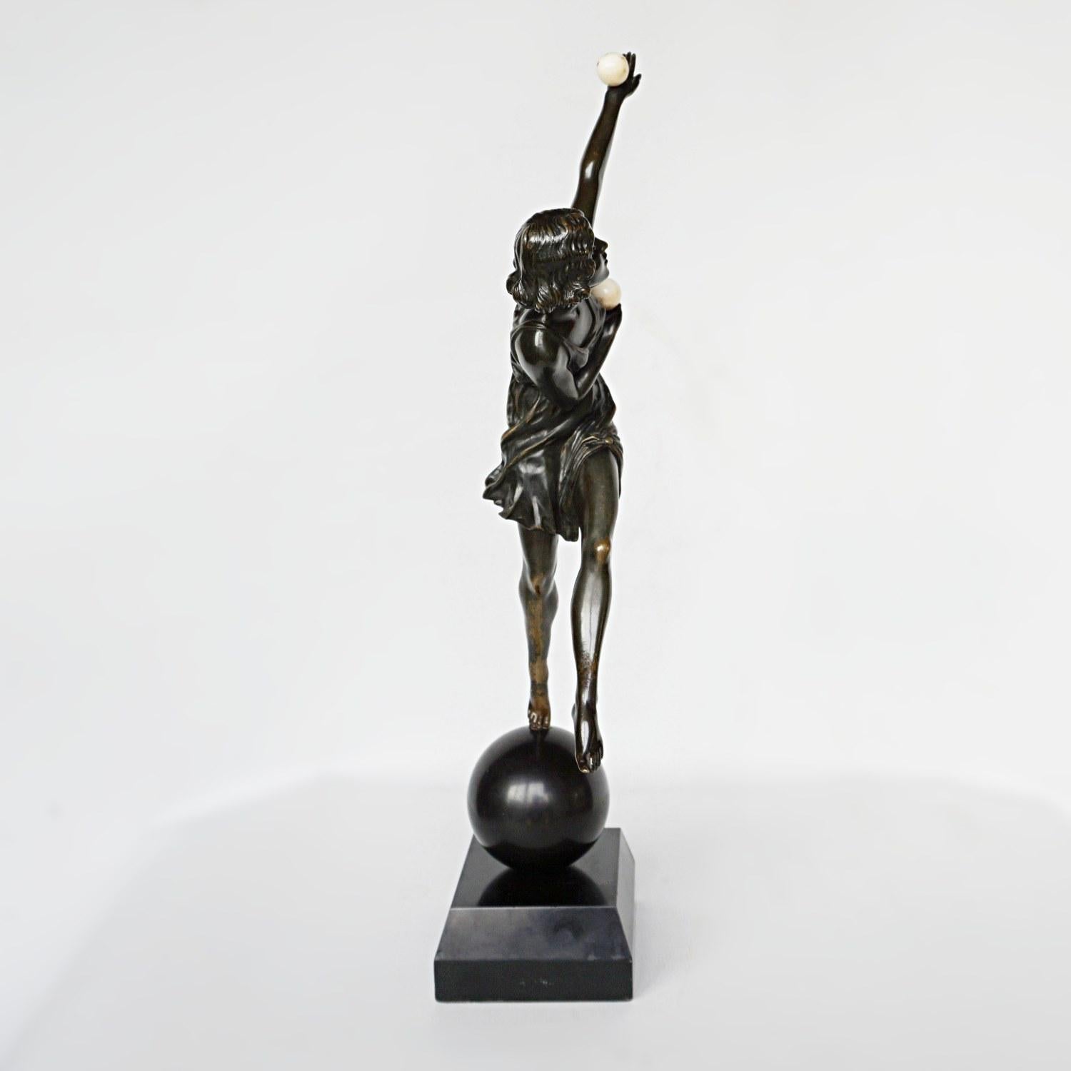 Balancing Act II an Art Deco Bronze Sculpture by Marcel Bouraine 5