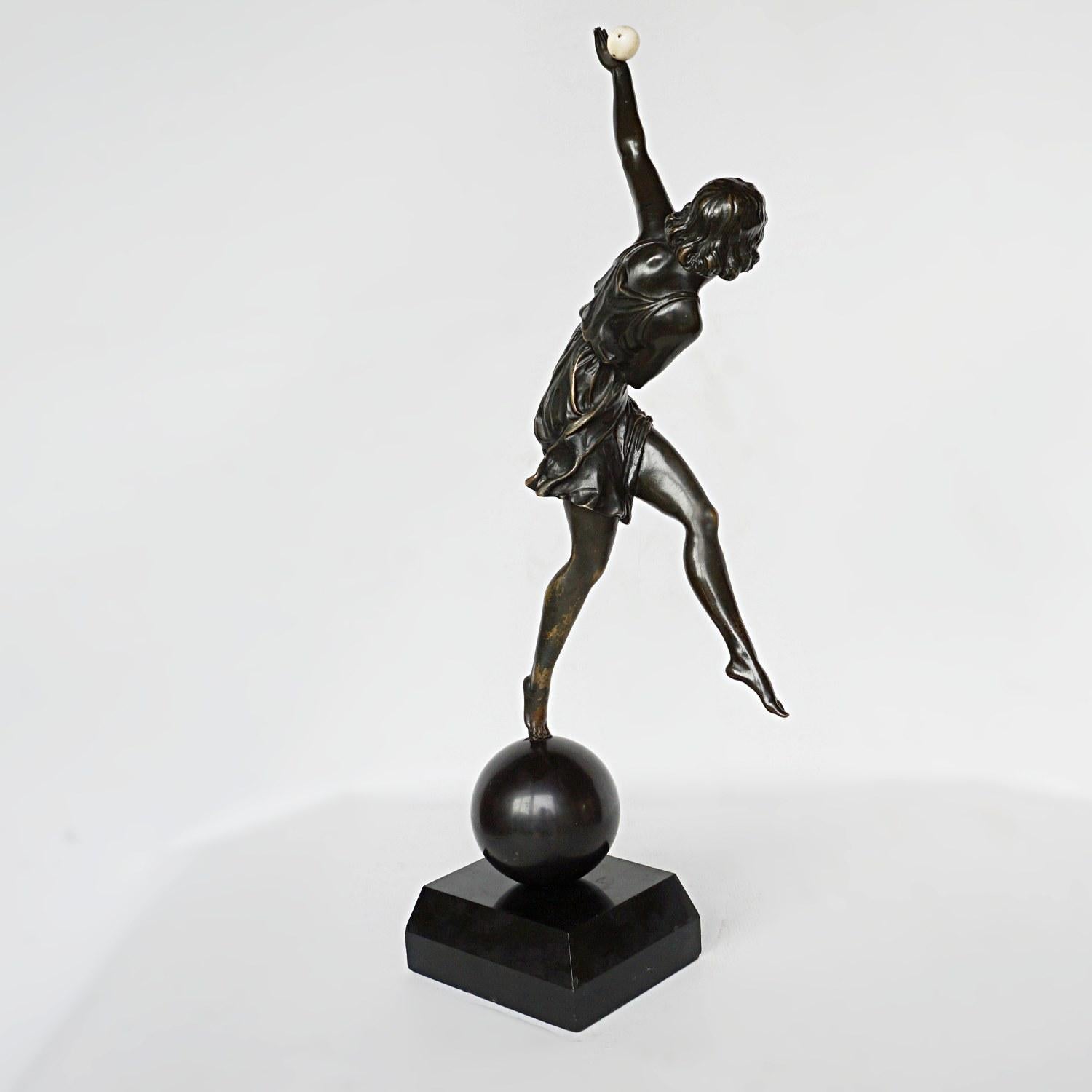 Balancing Act II an Art Deco Bronze Sculpture by Marcel Bouraine 6