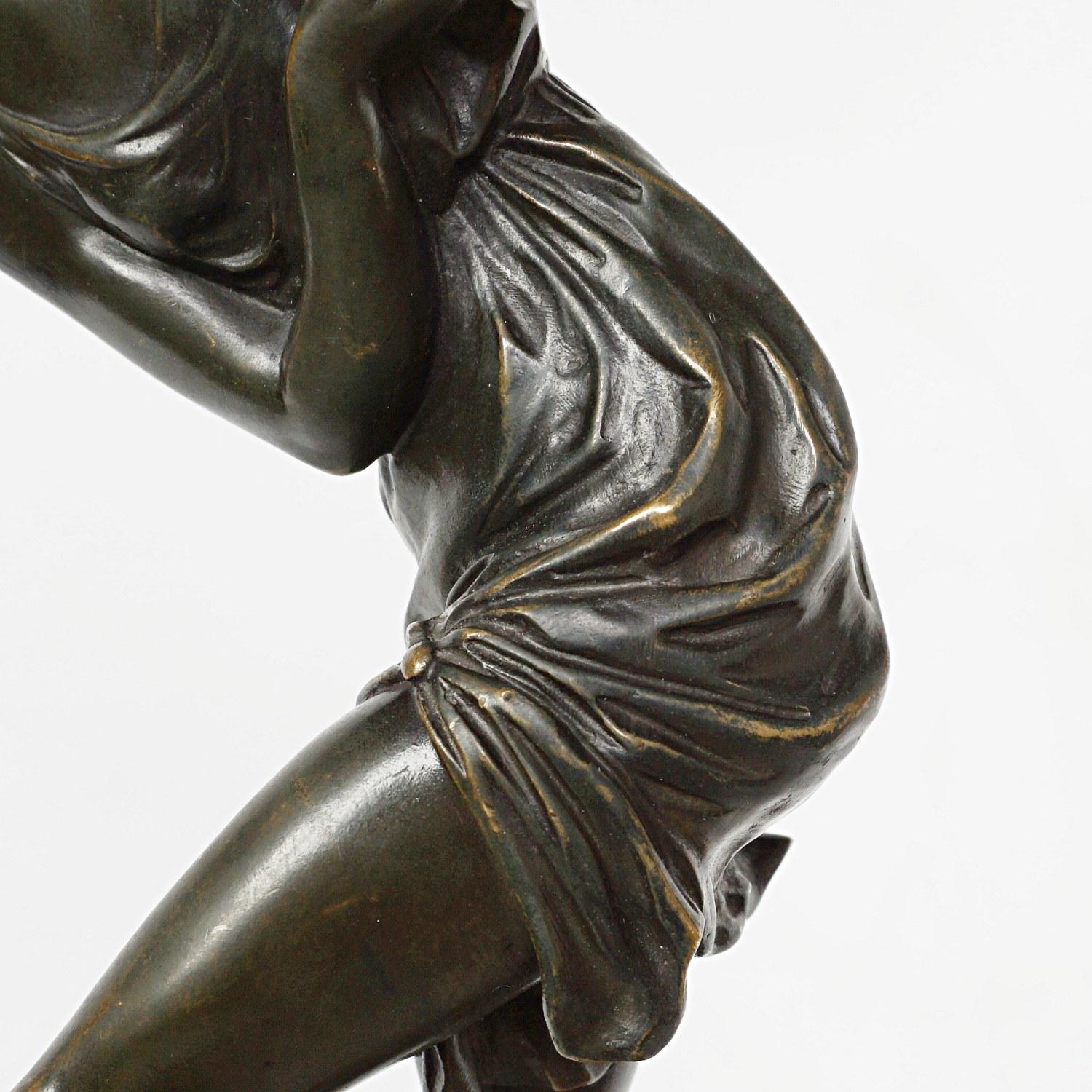 French Balancing Act II an Art Deco Bronze Sculpture by Marcel Bouraine