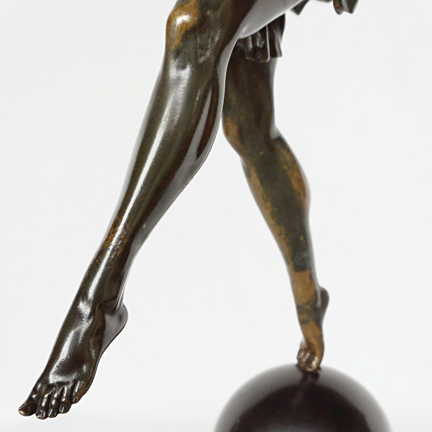 Balancing Act II an Art Deco Bronze Sculpture by Marcel Bouraine 3