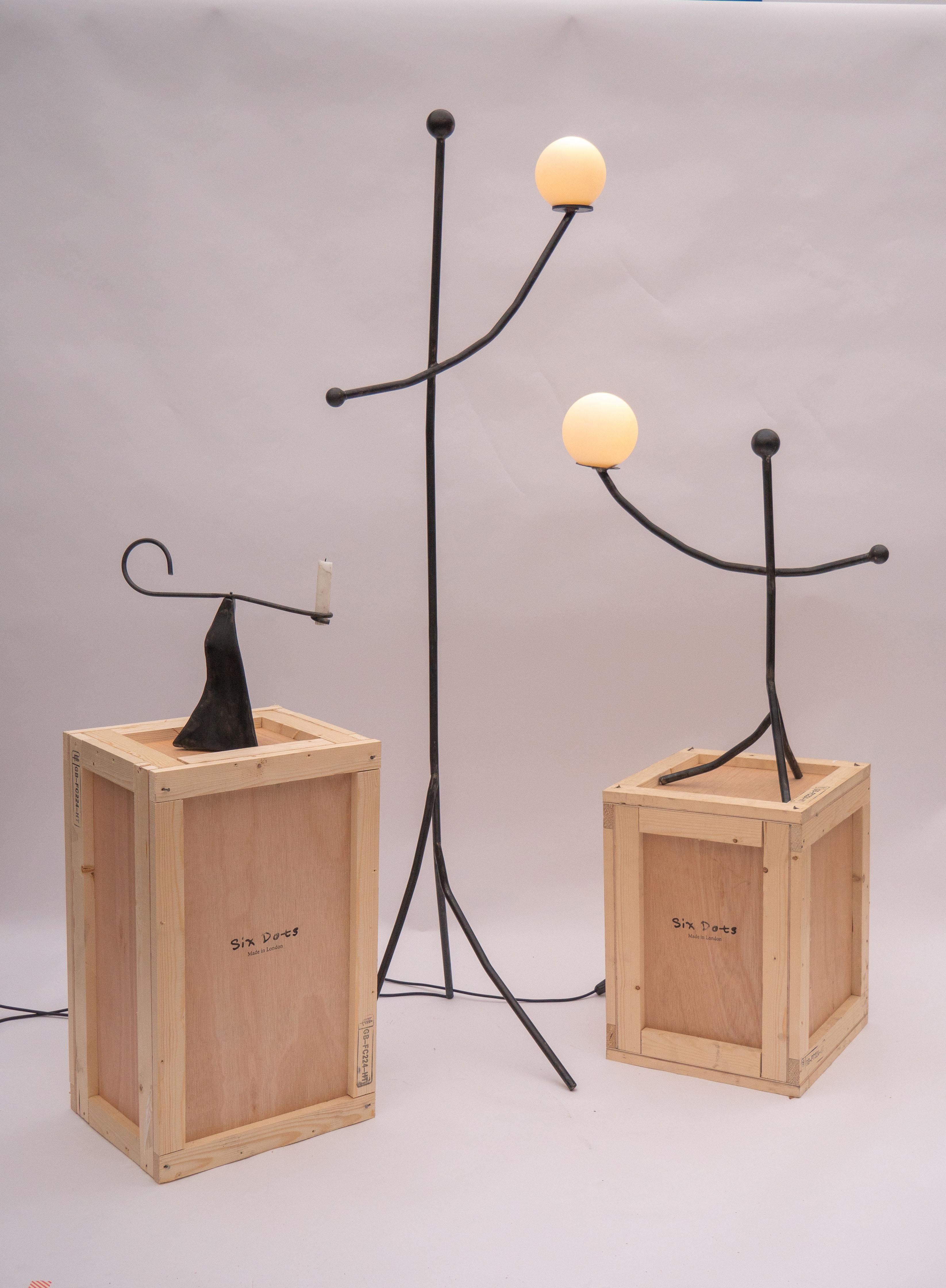 Hand-Crafted 'Balancing Act' Table Lamp By Joseph Ellwood for Six Dots Design For Sale