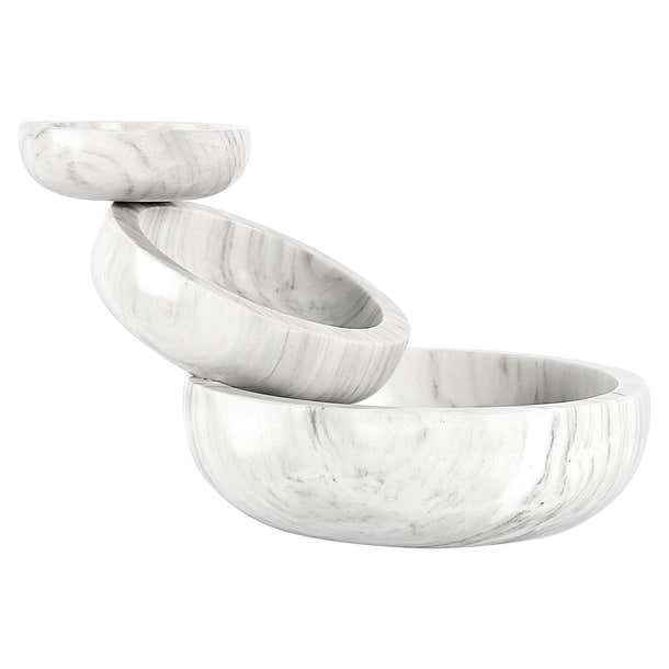 Balancing Marble Sculptural Bowl from the Balance Collection by Joel ...