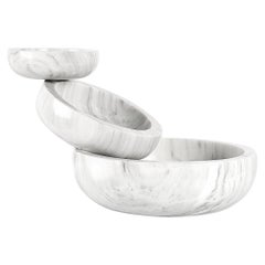 Cuenco escultórico de mármol Equilibrio de la Colección Equilibrio de Joel Escalona