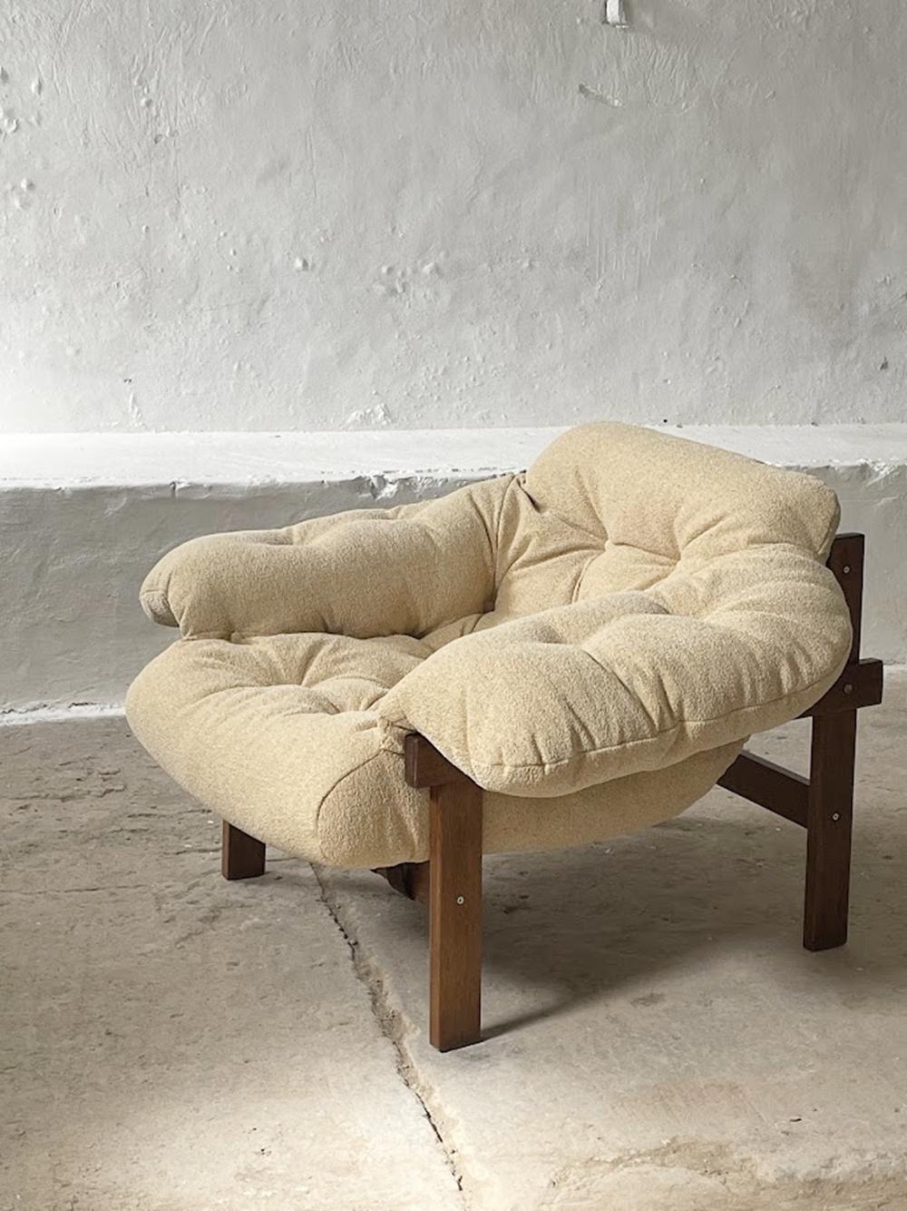 Balassa Brazilian style Armchair by Ipoly Furniture Company, 1970s For Sale 3