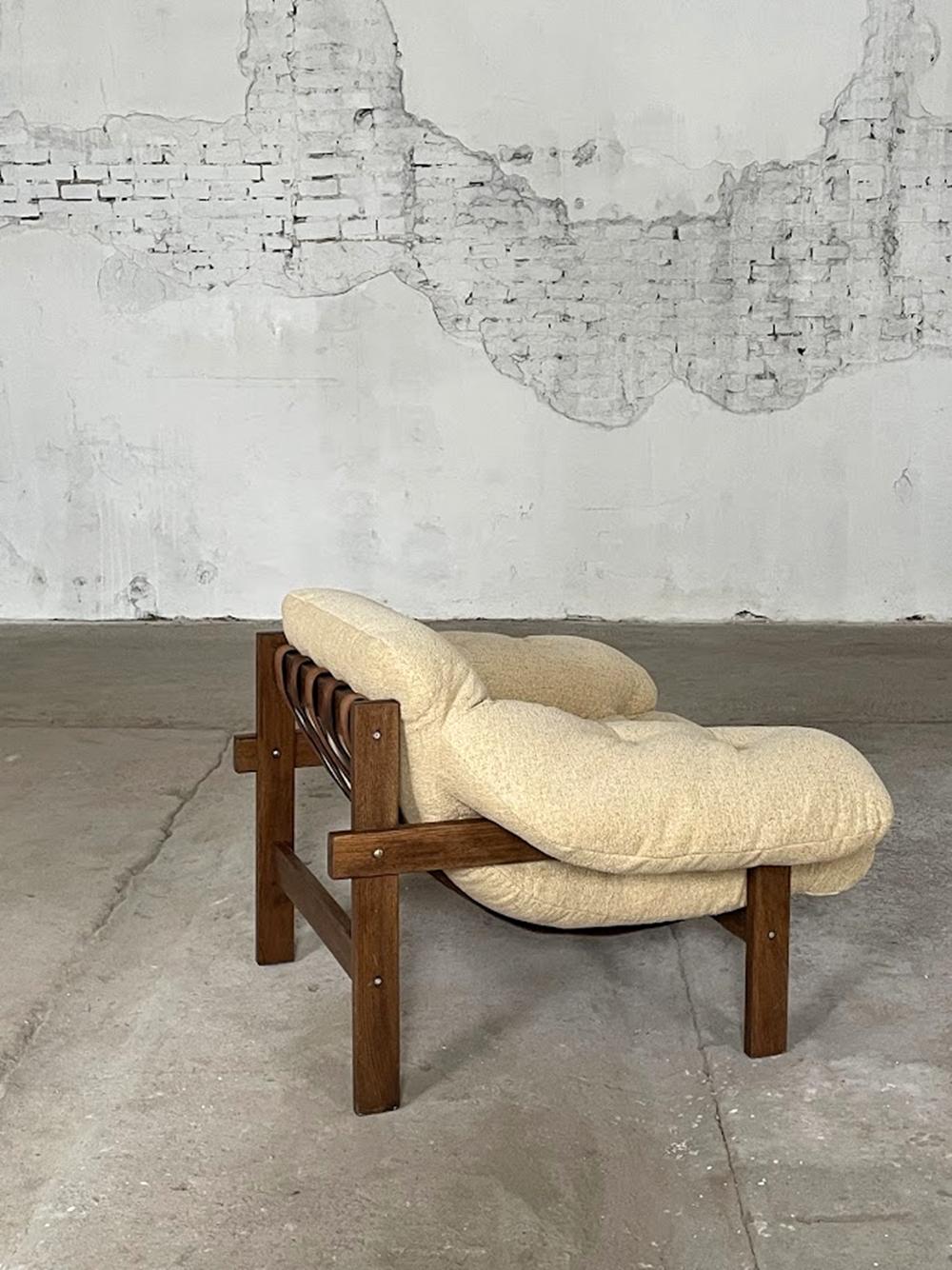 Balassa Brazilian style Armchair by Ipoly Furniture Company, 1970s For Sale 6