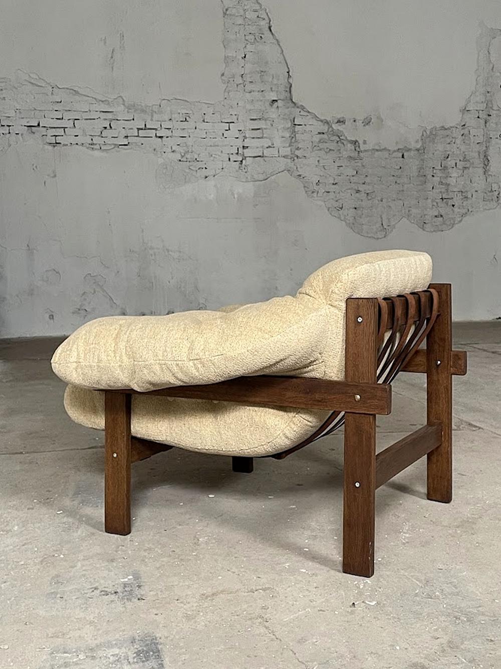 Late 20th Century Balassa Brazilian style Armchair by Ipoly Furniture Company, 1970s For Sale