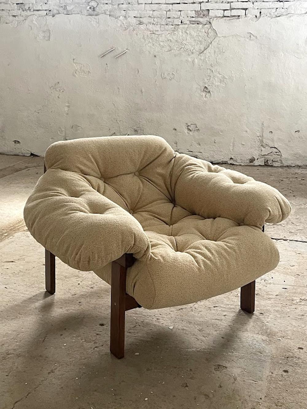 Balassa Brazilian style Armchair by Ipoly Furniture Company, 1970s For Sale 1