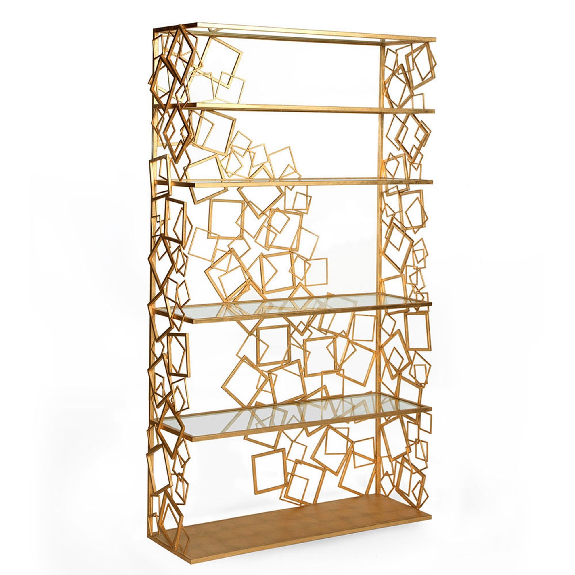 The Balboa étagère is an extravagant Old Hollywood era-inspired piece exuding glamour and sophistication. This elegantly designed statement bookshelf incorporates intricate frame detailing, stunning form, functionality, and quality. The frame is
