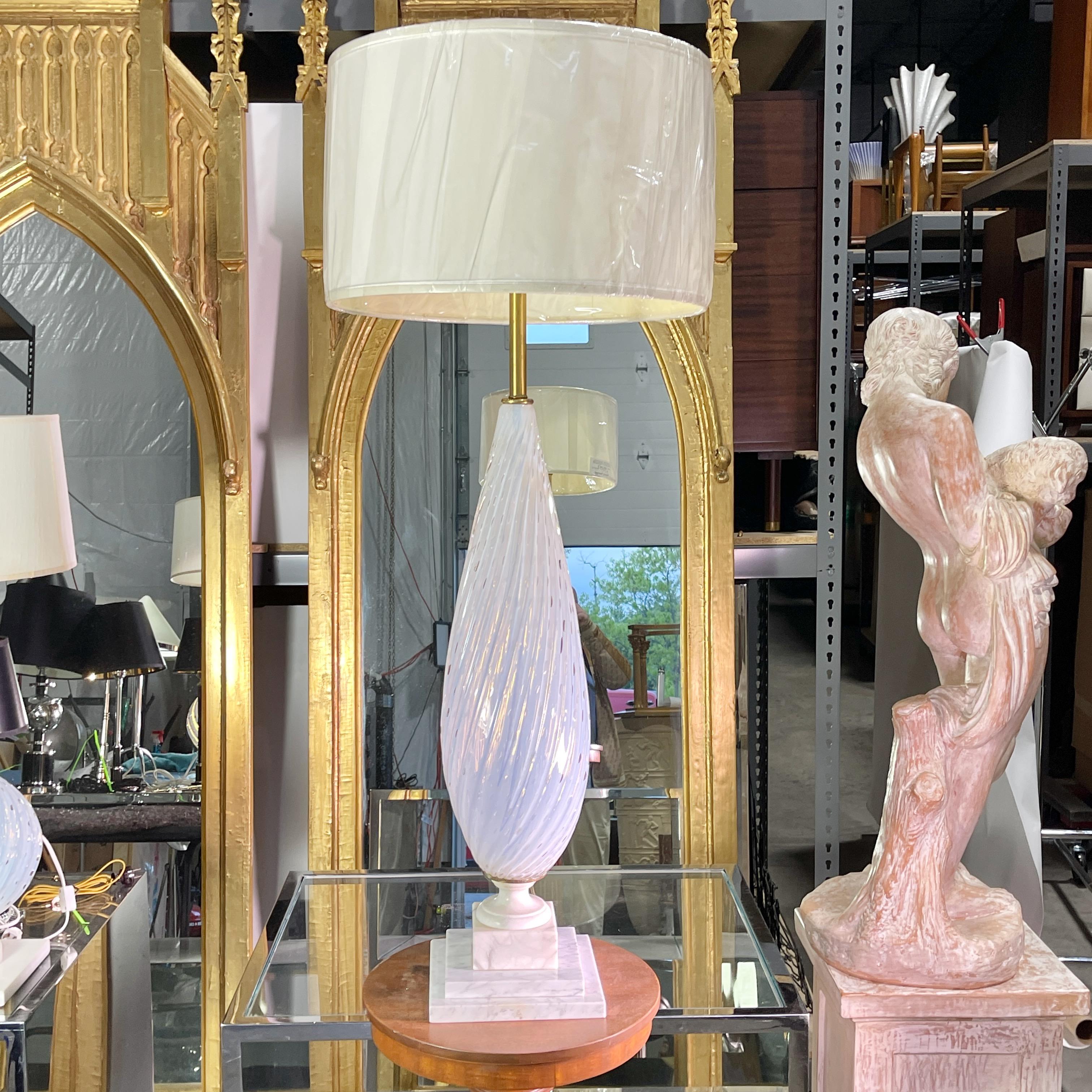 Balboa Opalescent Murano Bullicante Table Lamp For Sale 3