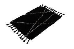 Custom Hand-Knotted Wool Moroccan Style Rug, 8' x 10', Modern Design