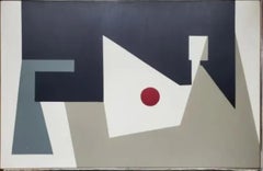 "Composition" Balcomb Greene, Geometric Abstract, Early Modernist Composition