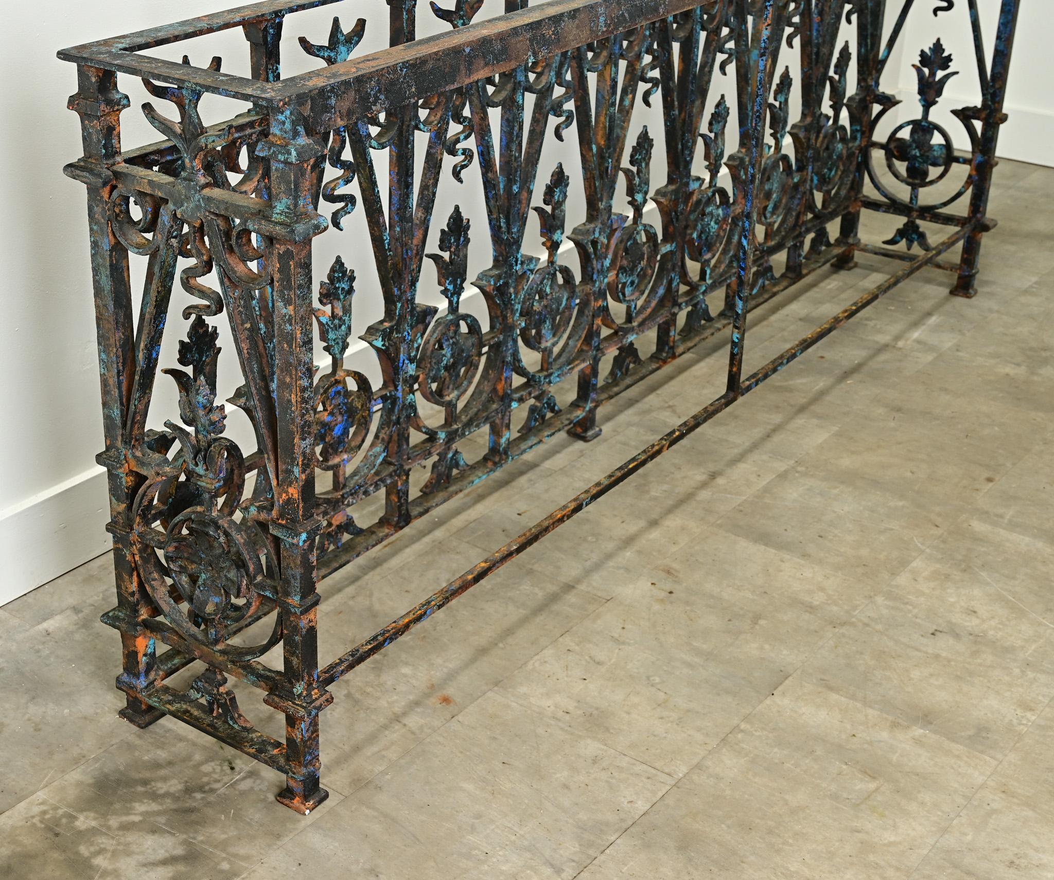 Console de balcon avec plateau en pierre bleue belge 10